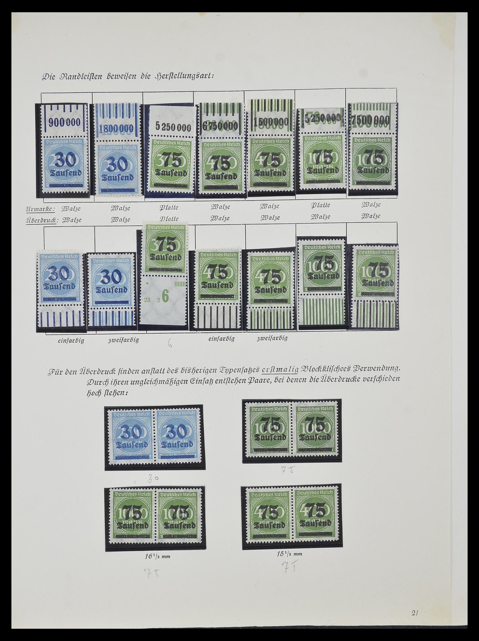 33957 009 - Stamp collection 33957 German Reich infla 1923.