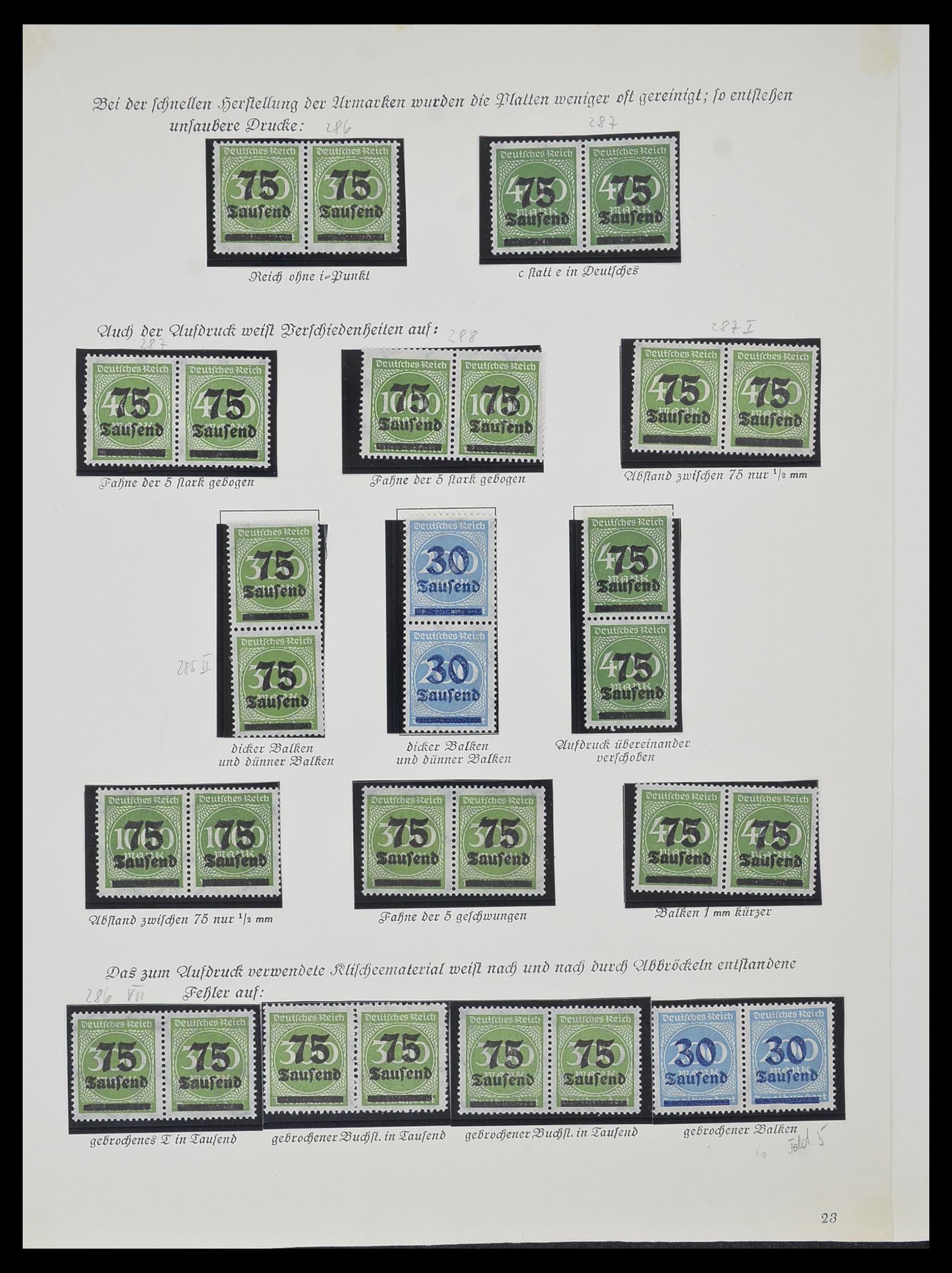 33957 010 - Postzegelverzameling 33957 Duitse Rijk infla 1923.