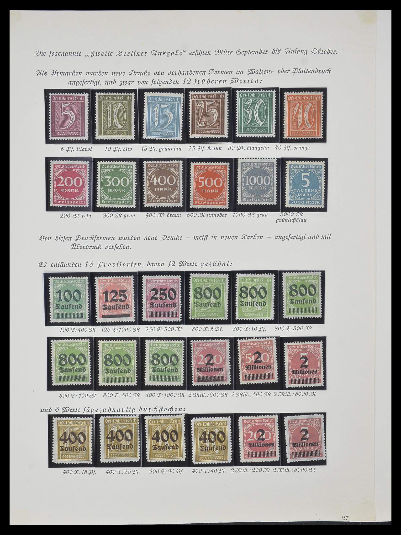 33957 011 - Stamp collection 33957 German Reich infla 1923.