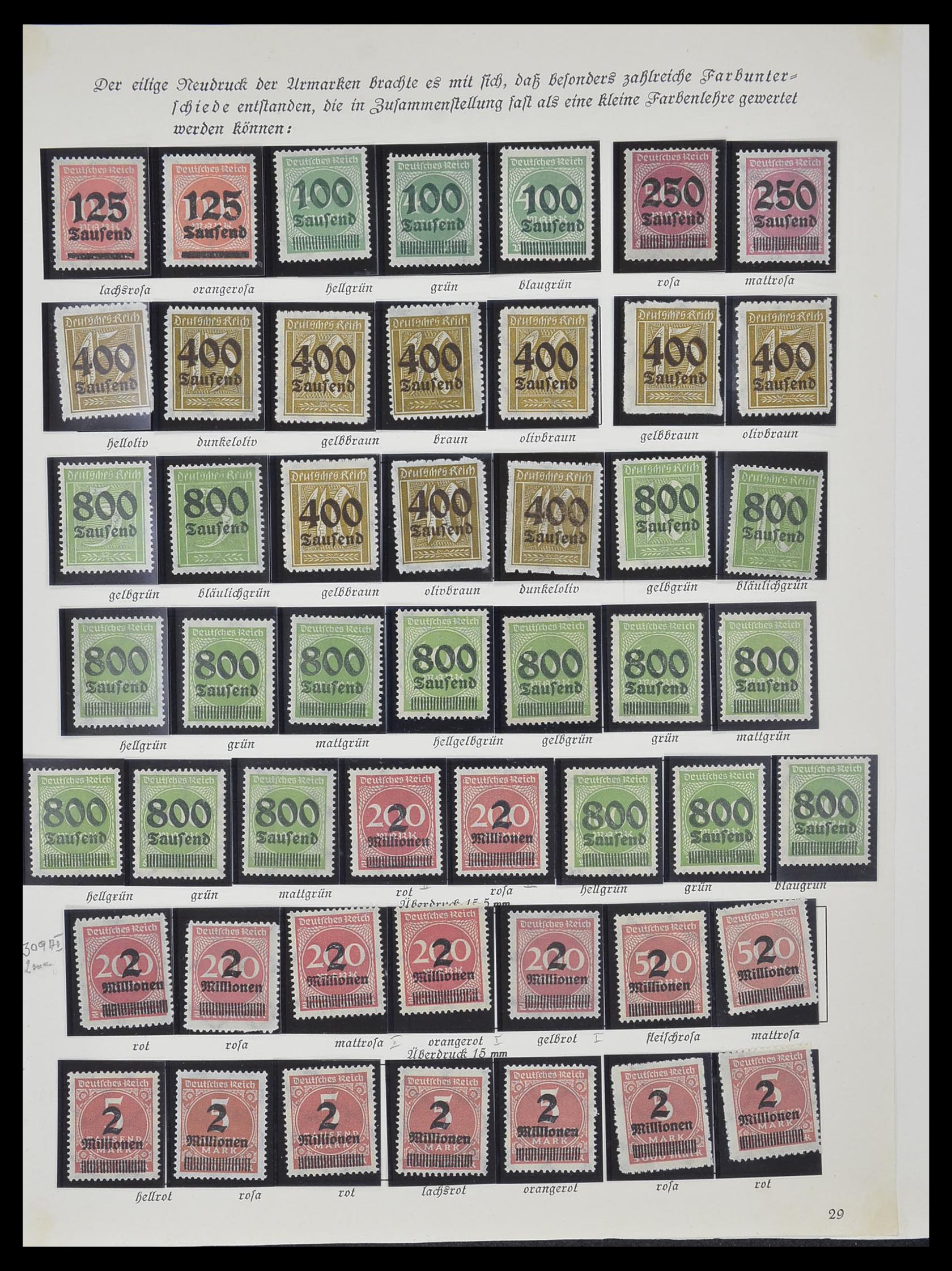 33957 012 - Postzegelverzameling 33957 Duitse Rijk infla 1923.