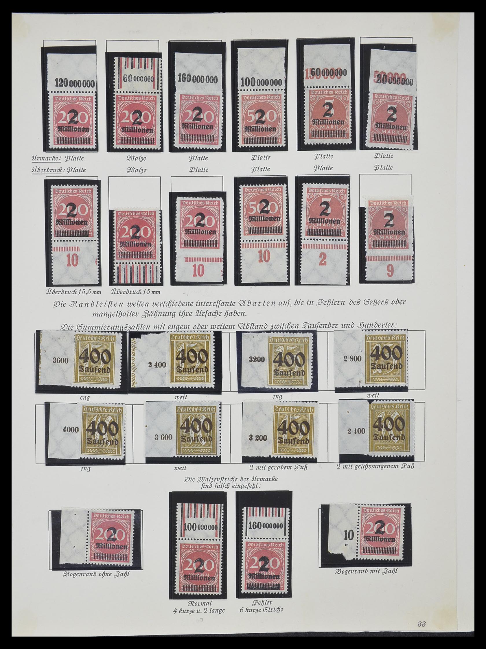 33957 014 - Stamp collection 33957 German Reich infla 1923.