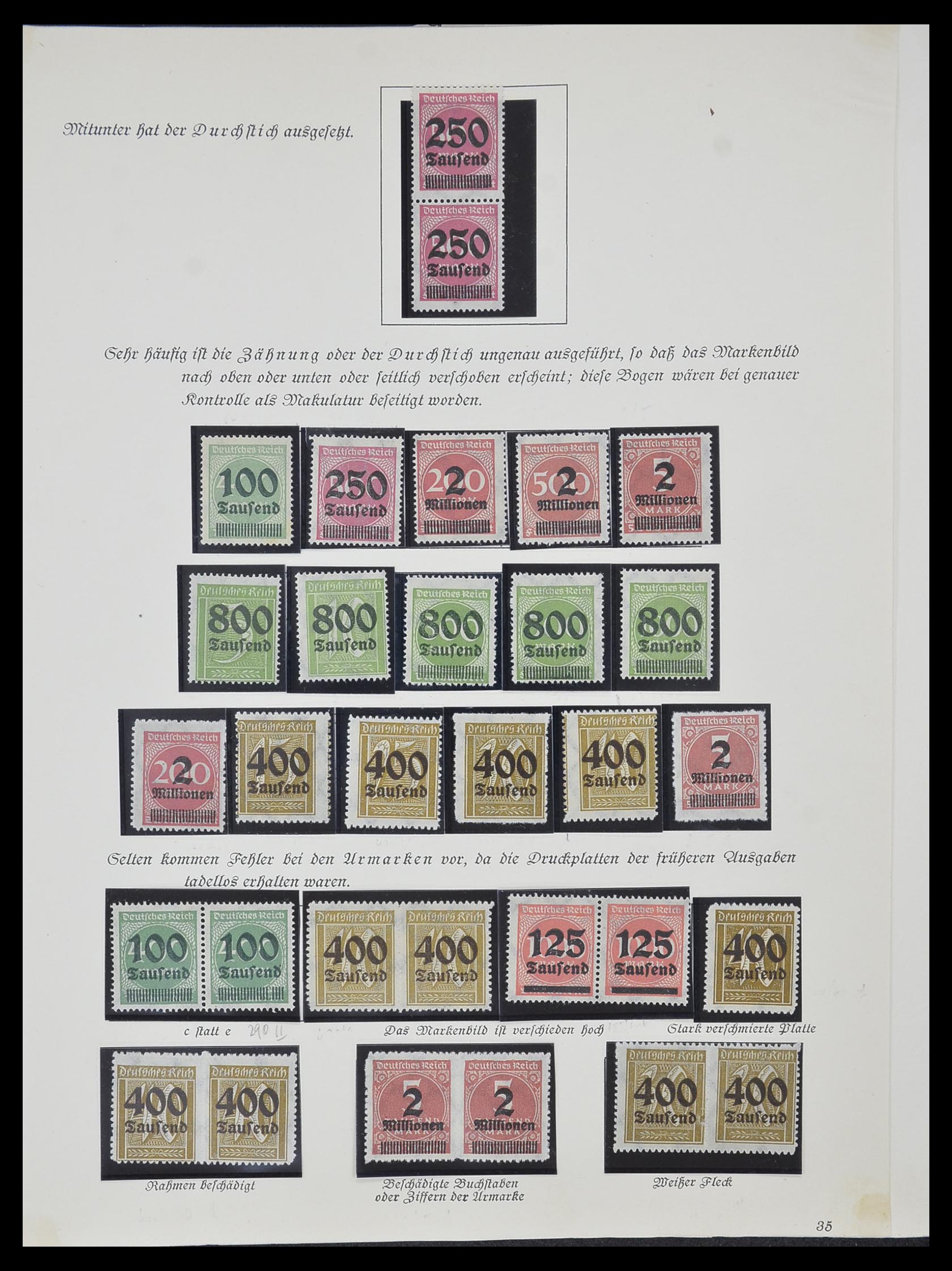 33957 015 - Postzegelverzameling 33957 Duitse Rijk infla 1923.