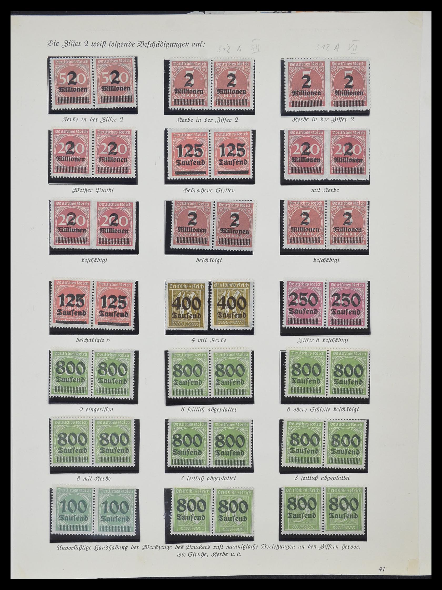 33957 018 - Postzegelverzameling 33957 Duitse Rijk infla 1923.