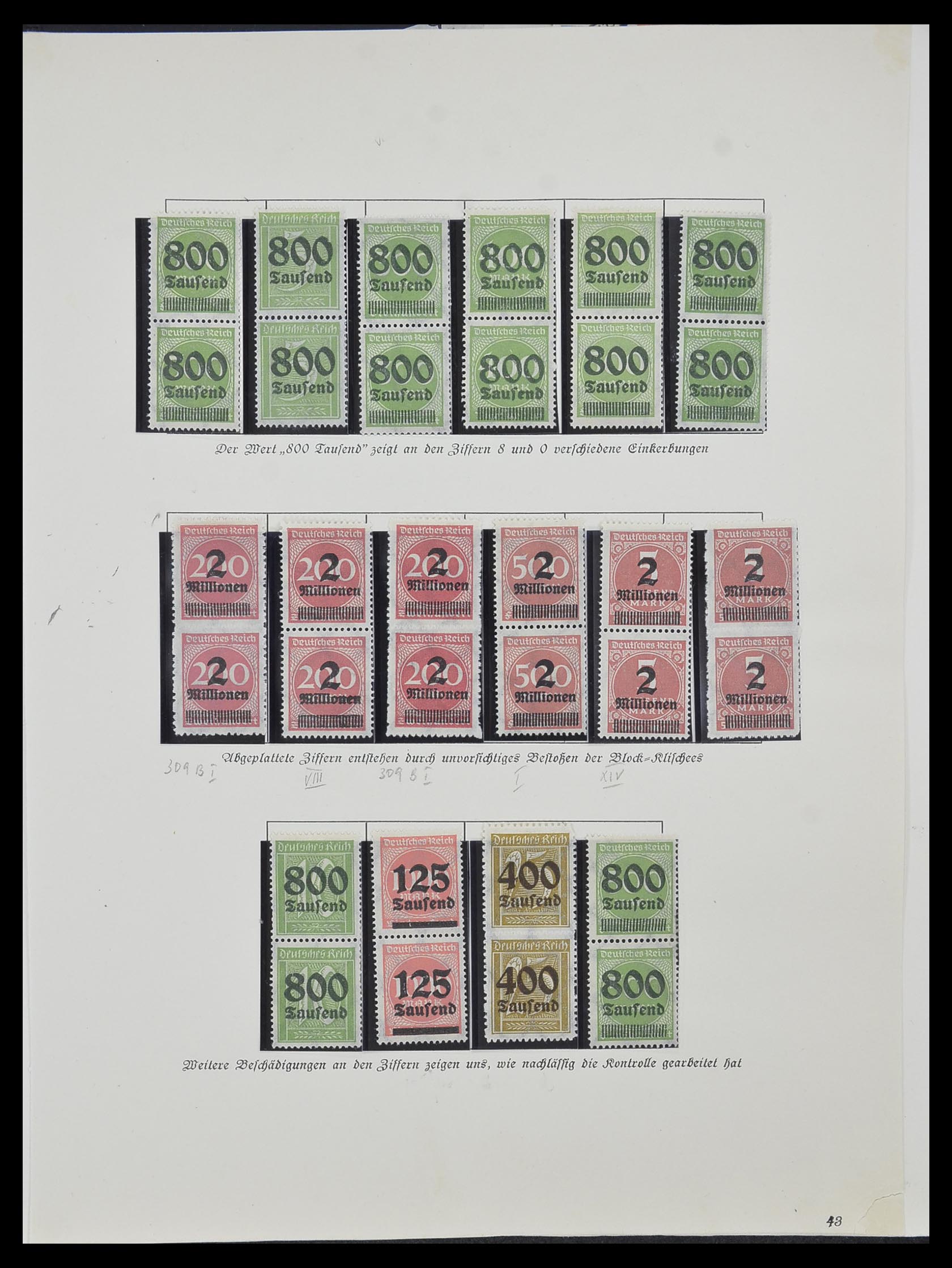 33957 019 - Postzegelverzameling 33957 Duitse Rijk infla 1923.