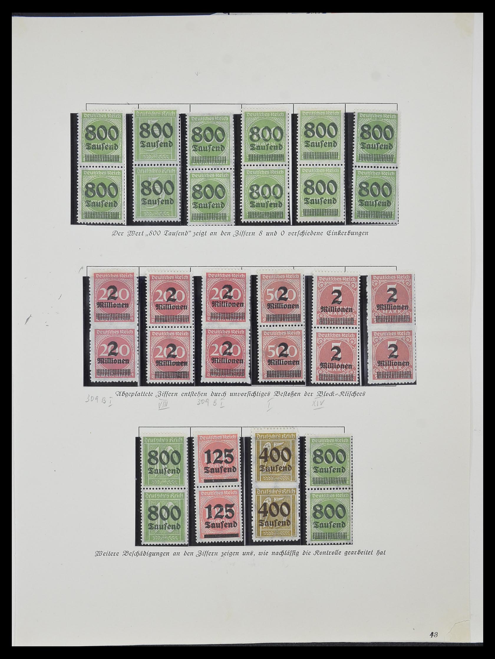 33957 020 - Postzegelverzameling 33957 Duitse Rijk infla 1923.