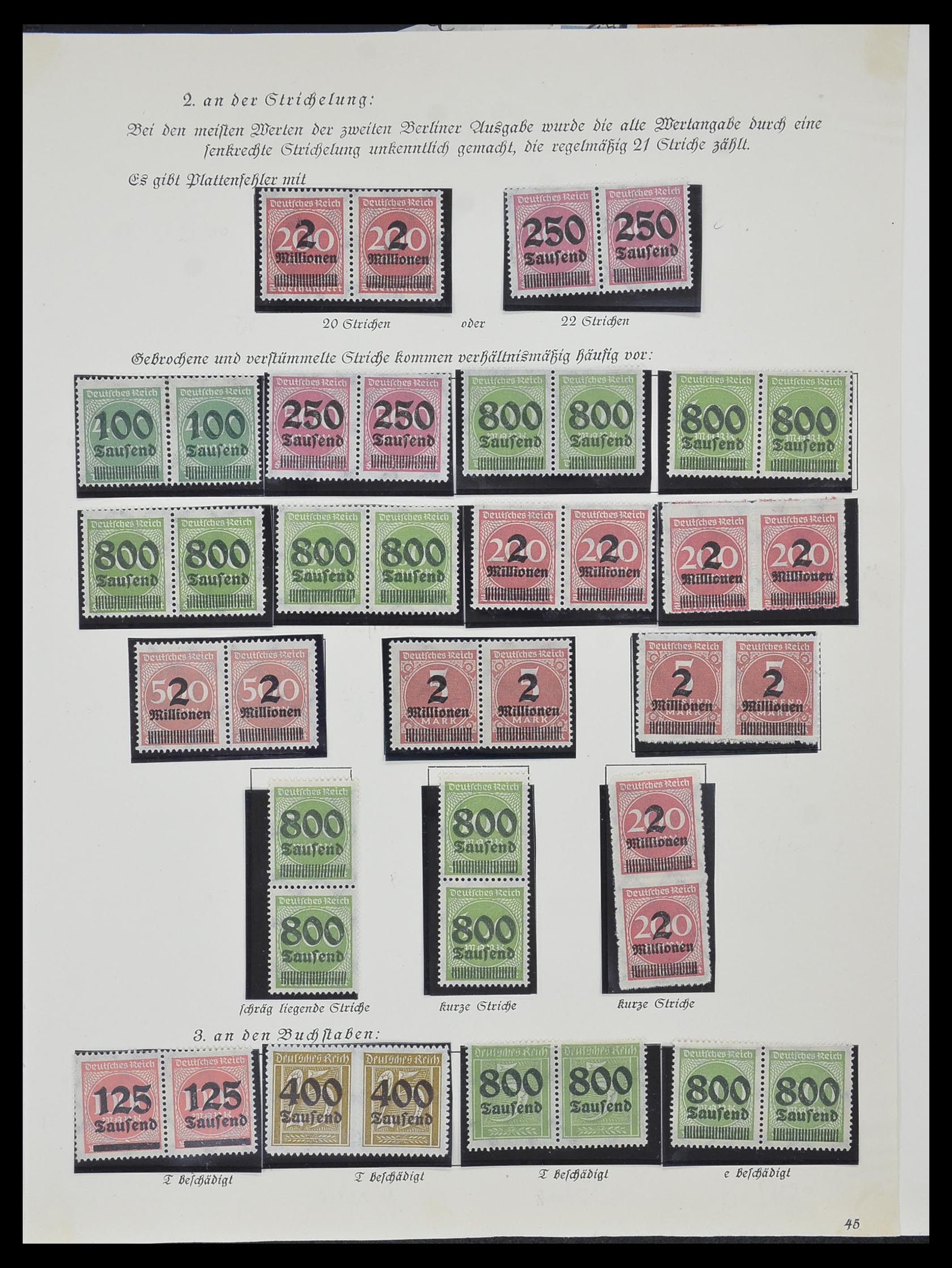 33957 021 - Postzegelverzameling 33957 Duitse Rijk infla 1923.