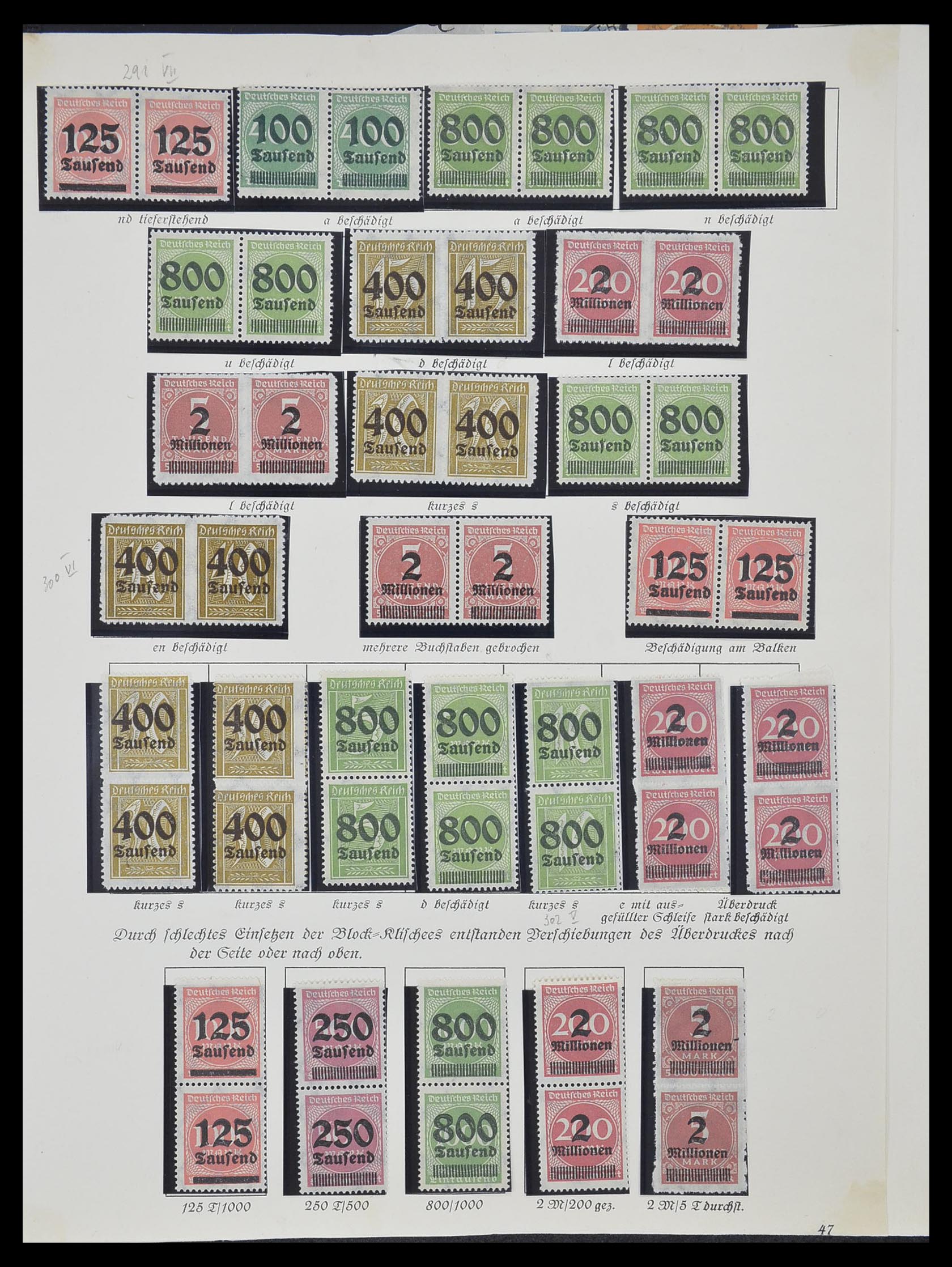 33957 022 - Postzegelverzameling 33957 Duitse Rijk infla 1923.