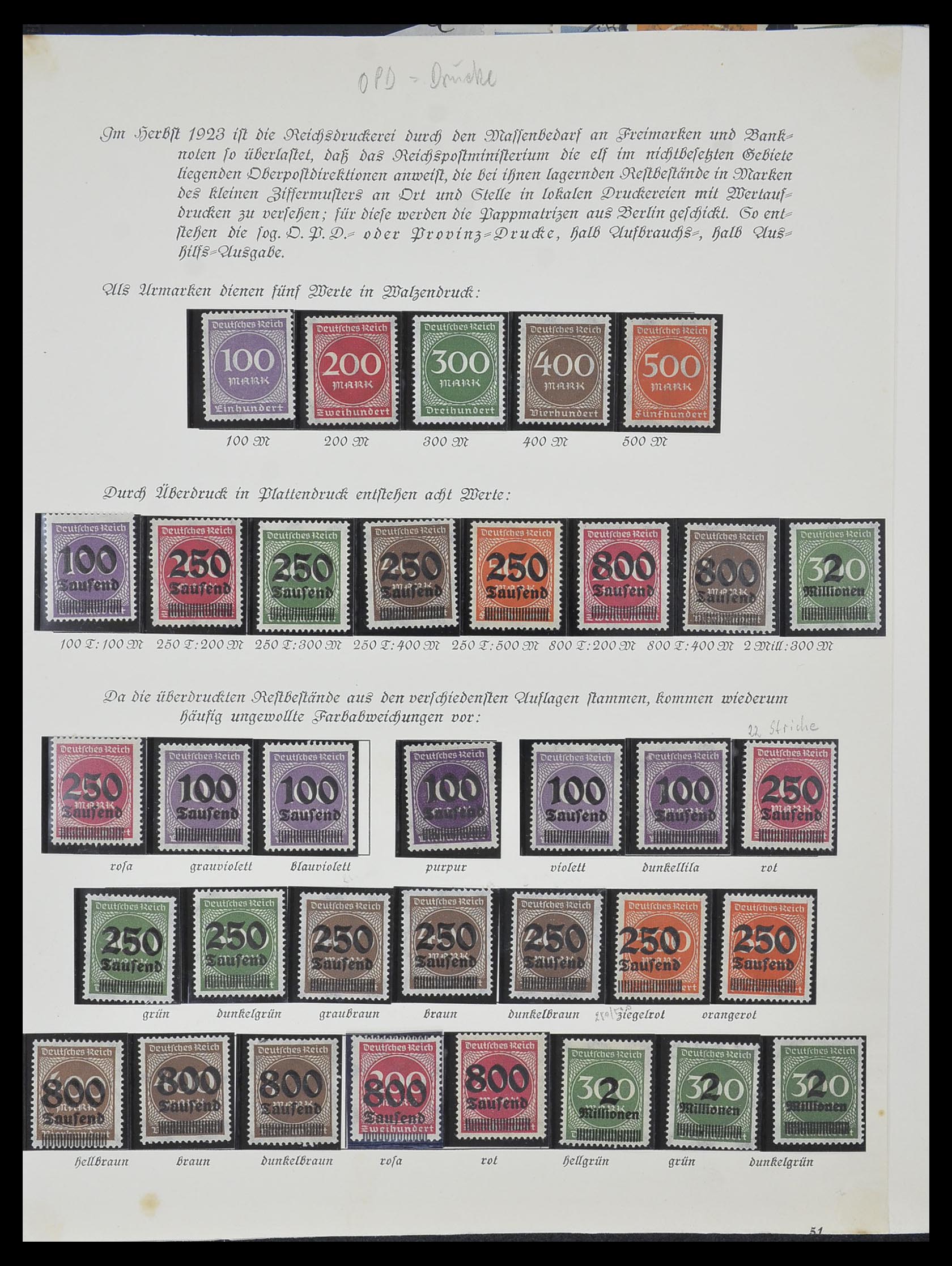 33957 023 - Postzegelverzameling 33957 Duitse Rijk infla 1923.
