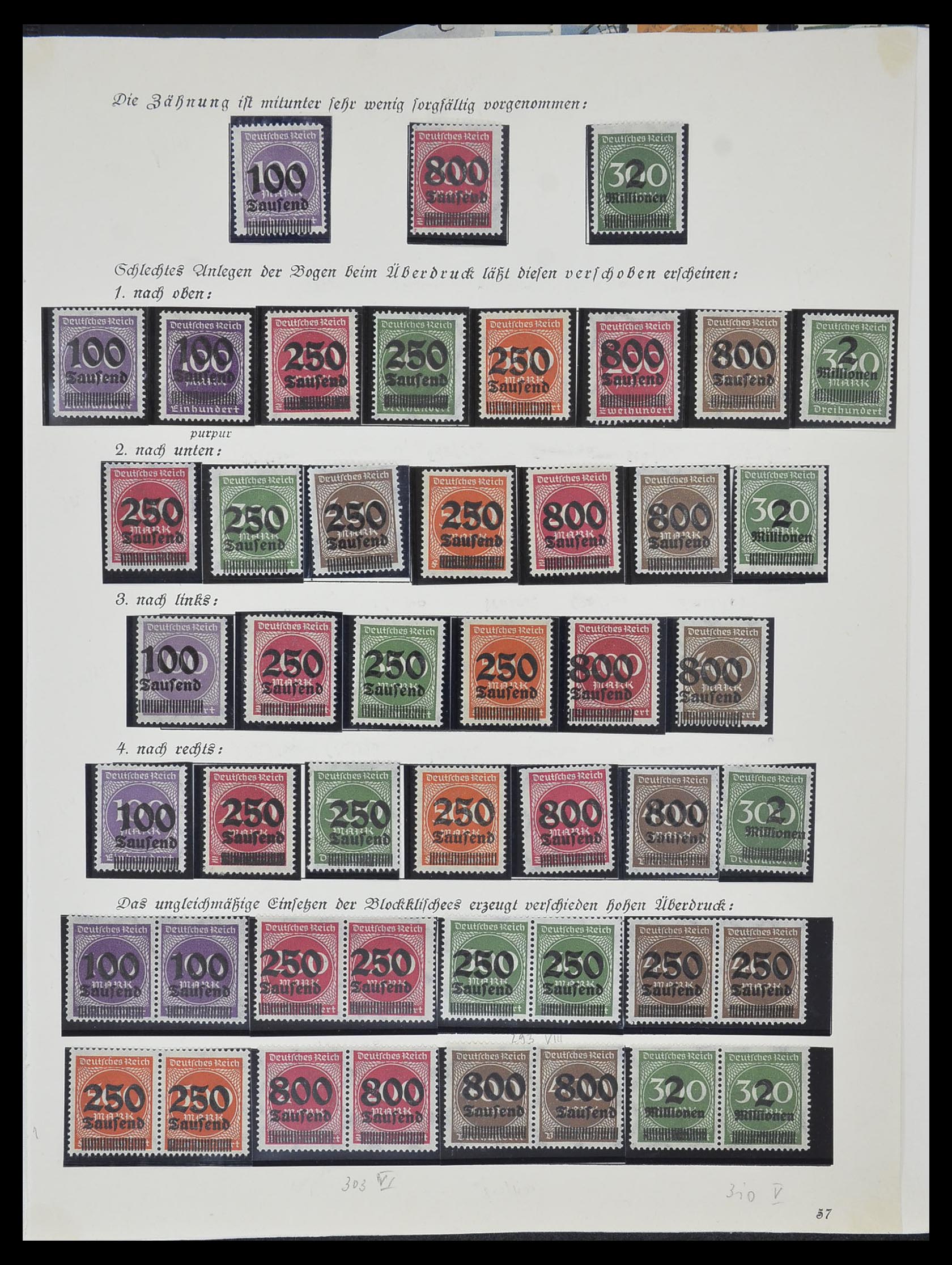 33957 026 - Postzegelverzameling 33957 Duitse Rijk infla 1923.