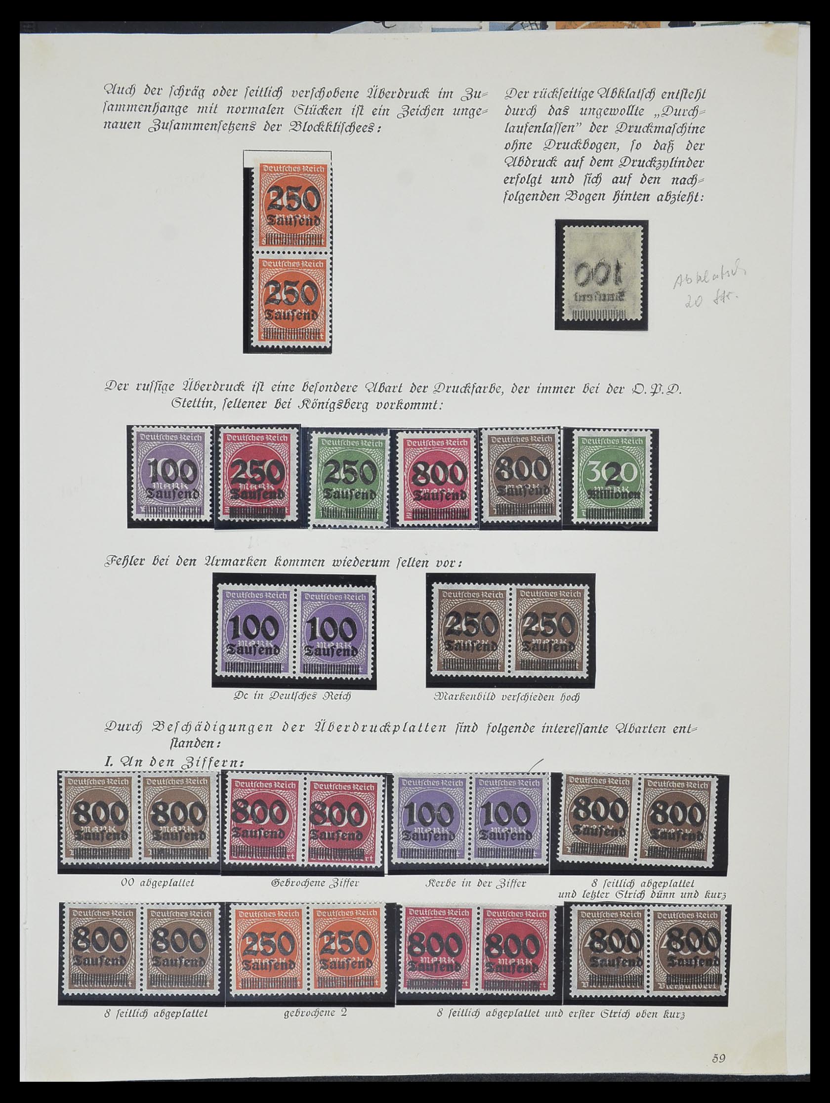 33957 027 - Postzegelverzameling 33957 Duitse Rijk infla 1923.