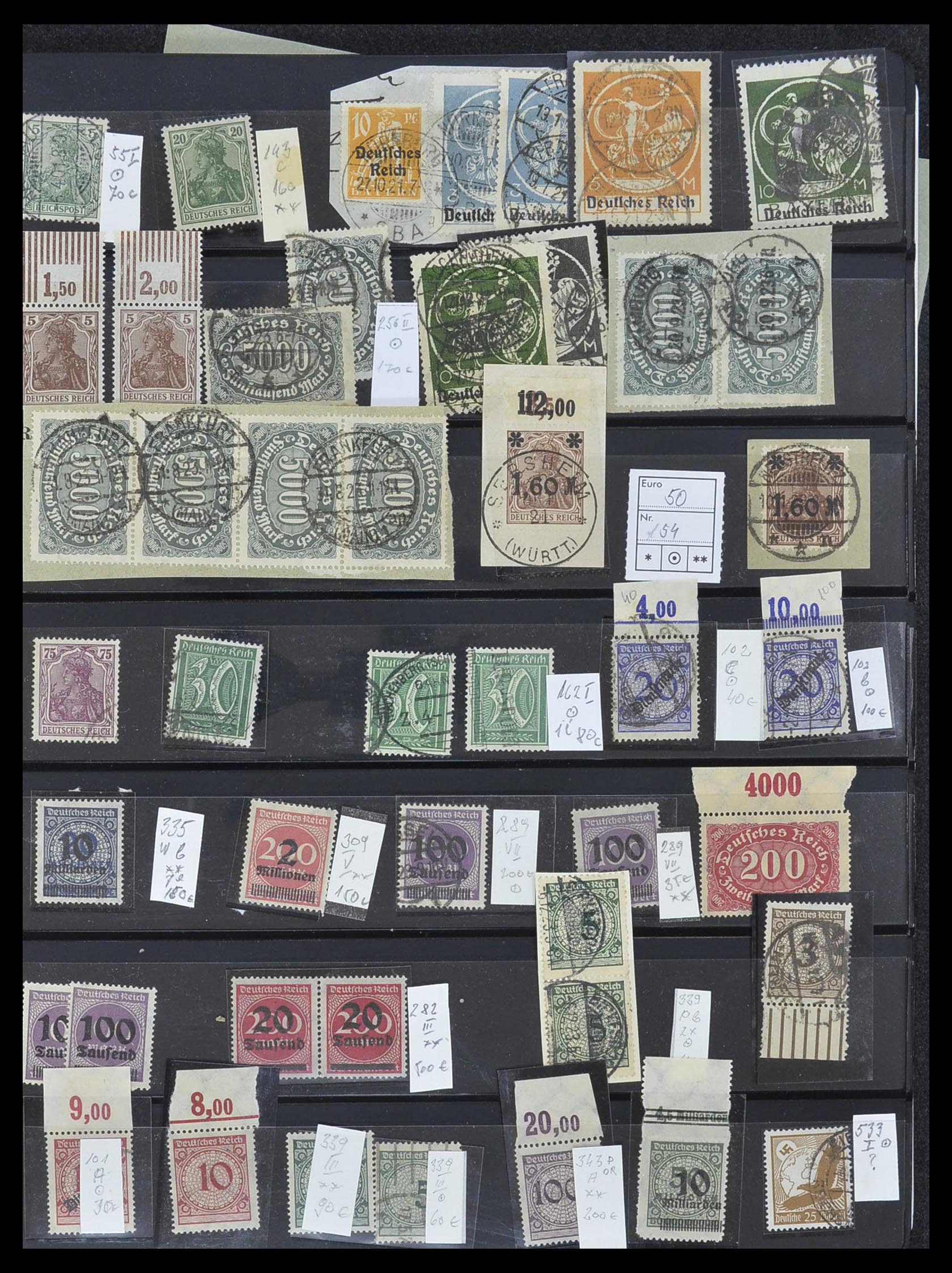 33957 031 - Postzegelverzameling 33957 Duitse Rijk infla 1923.