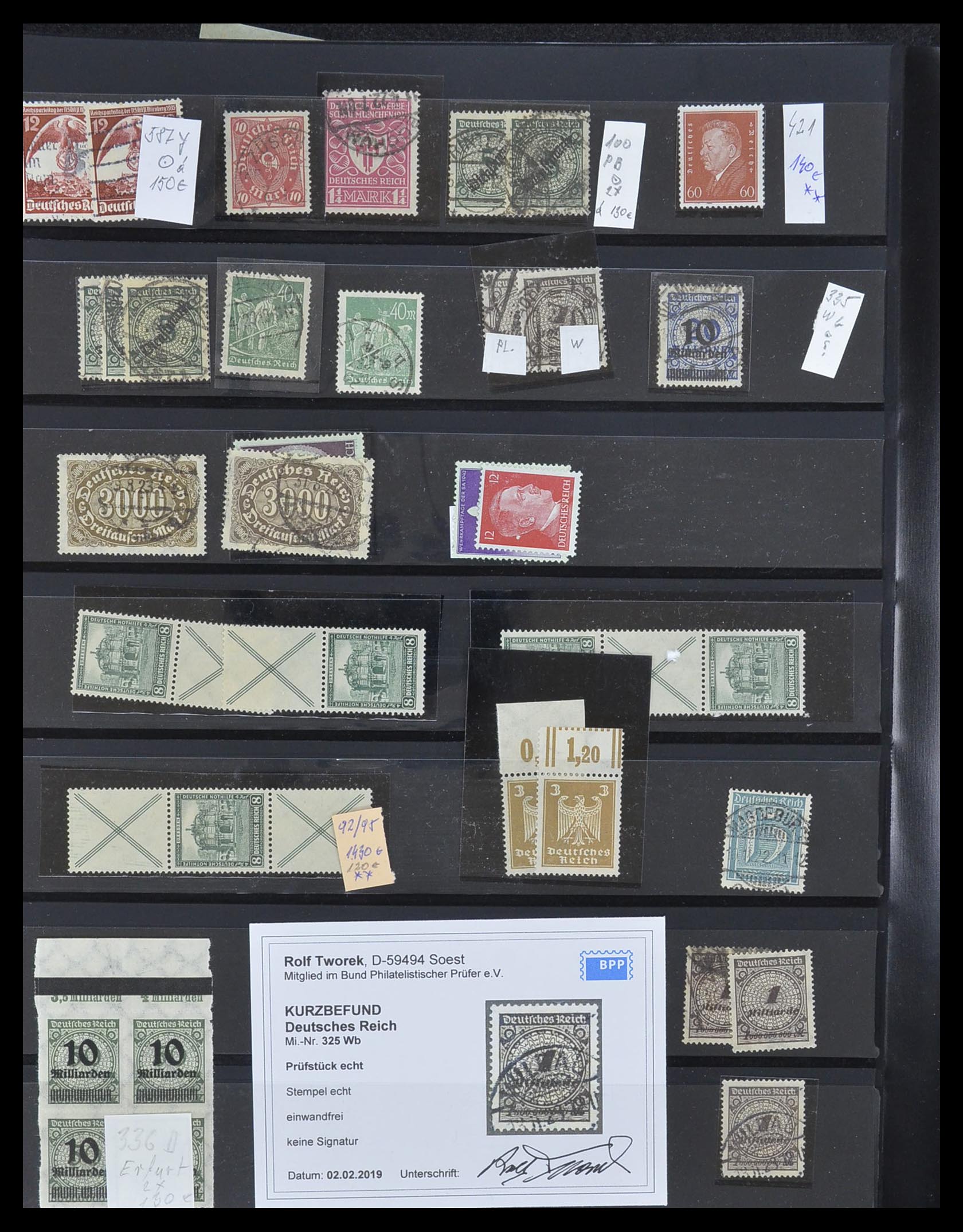 33957 032 - Postzegelverzameling 33957 Duitse Rijk infla 1923.