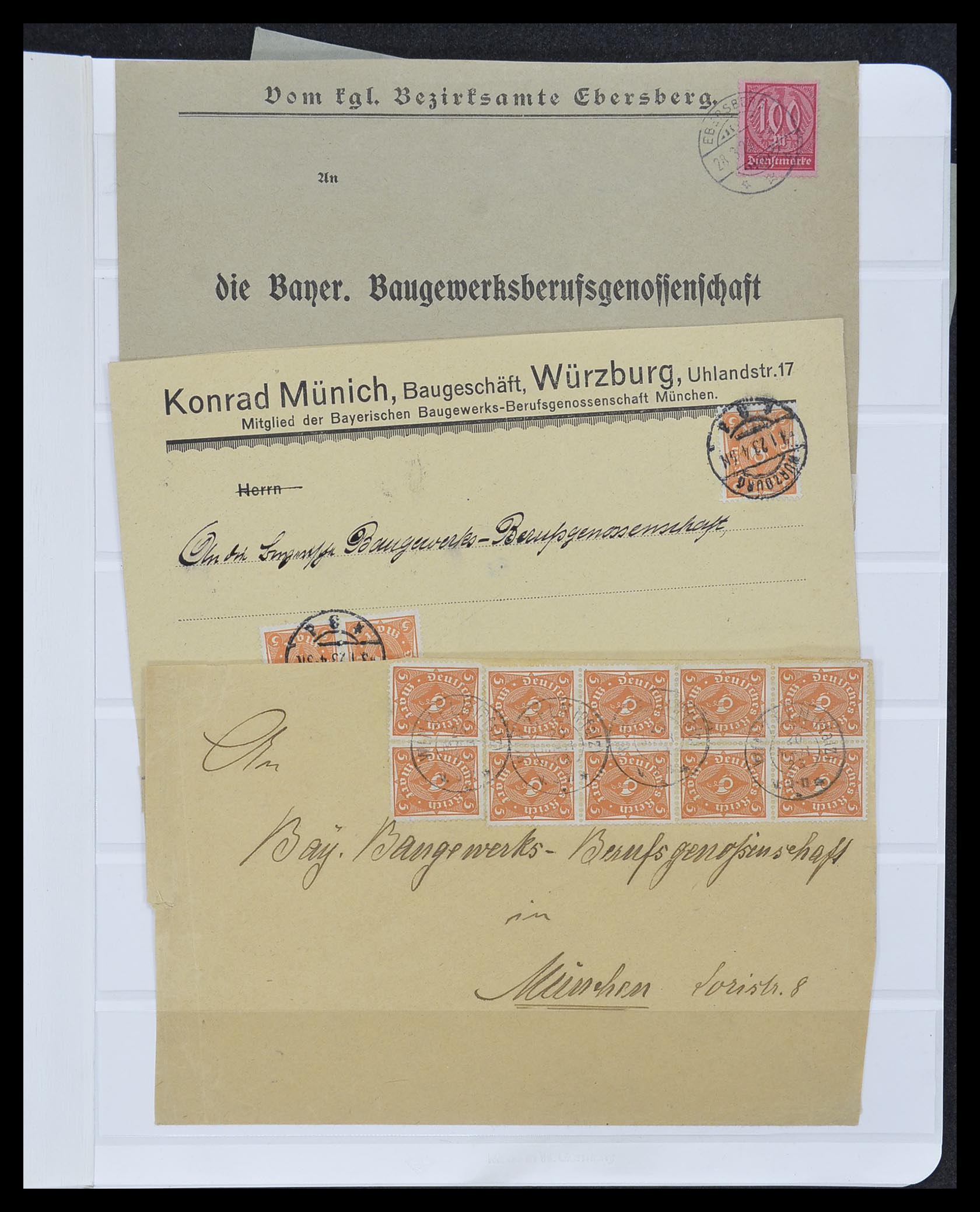 33957 038 - Postzegelverzameling 33957 Duitse Rijk infla 1923.
