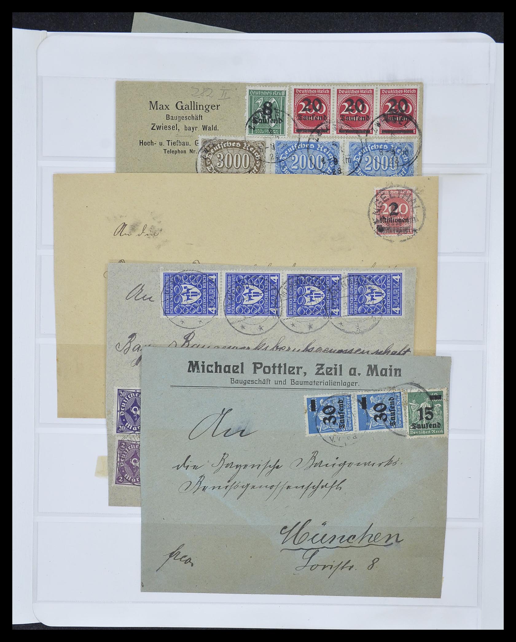 33957 041 - Postzegelverzameling 33957 Duitse Rijk infla 1923.