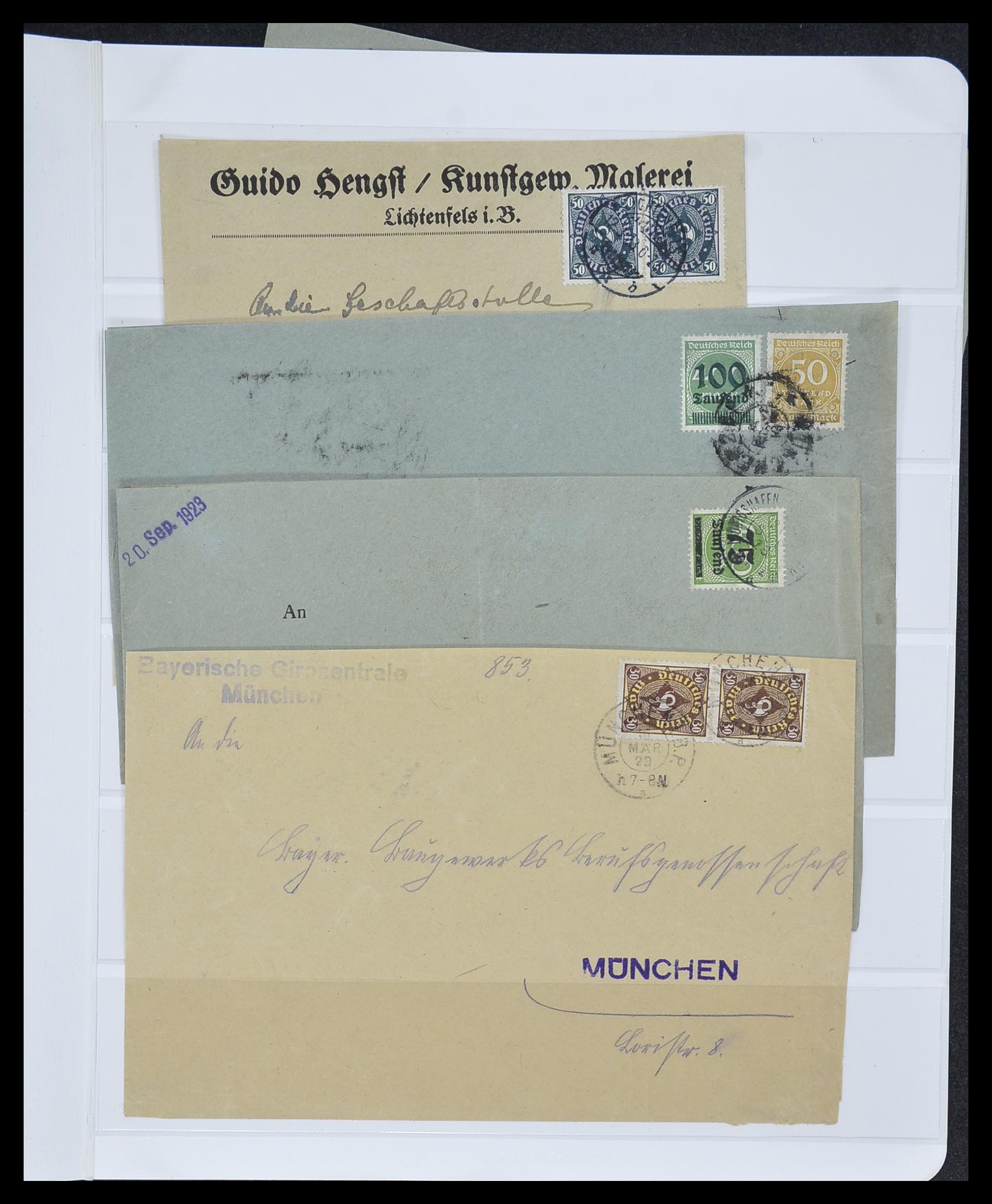 33957 042 - Postzegelverzameling 33957 Duitse Rijk infla 1923.