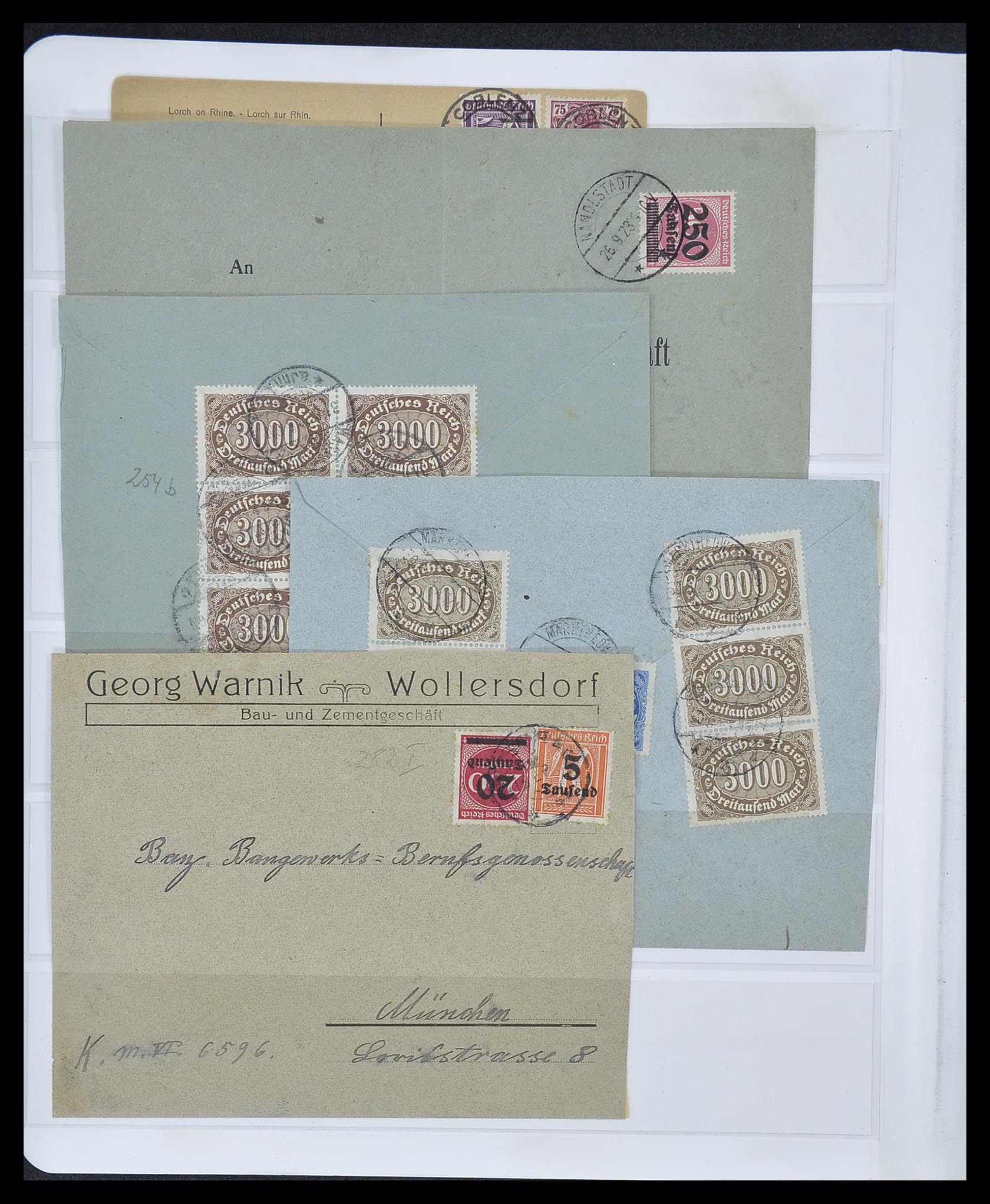33957 043 - Postzegelverzameling 33957 Duitse Rijk infla 1923.
