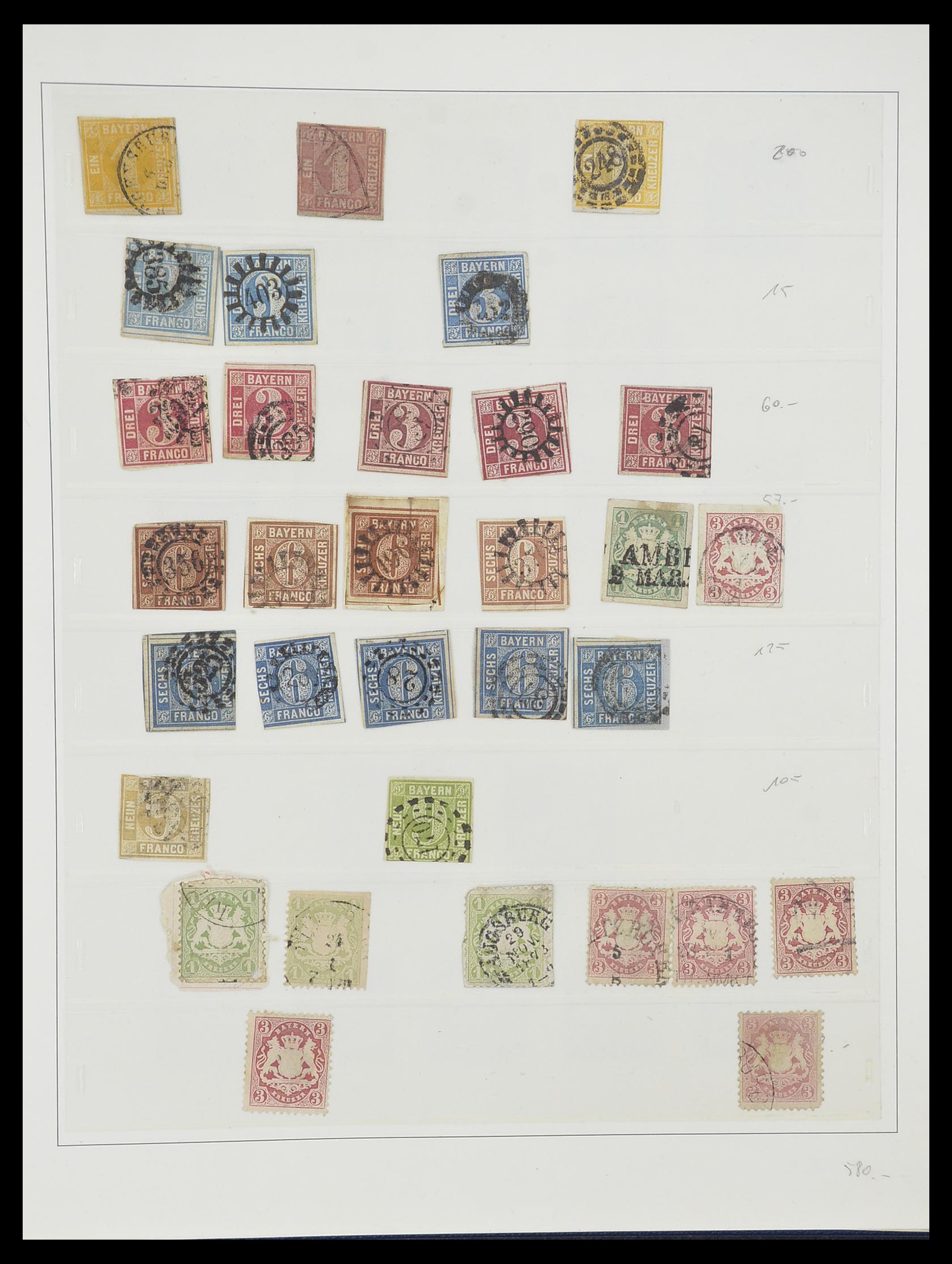 33958 002 - Stamp collection 33958 Bavaria 1849-1920.
