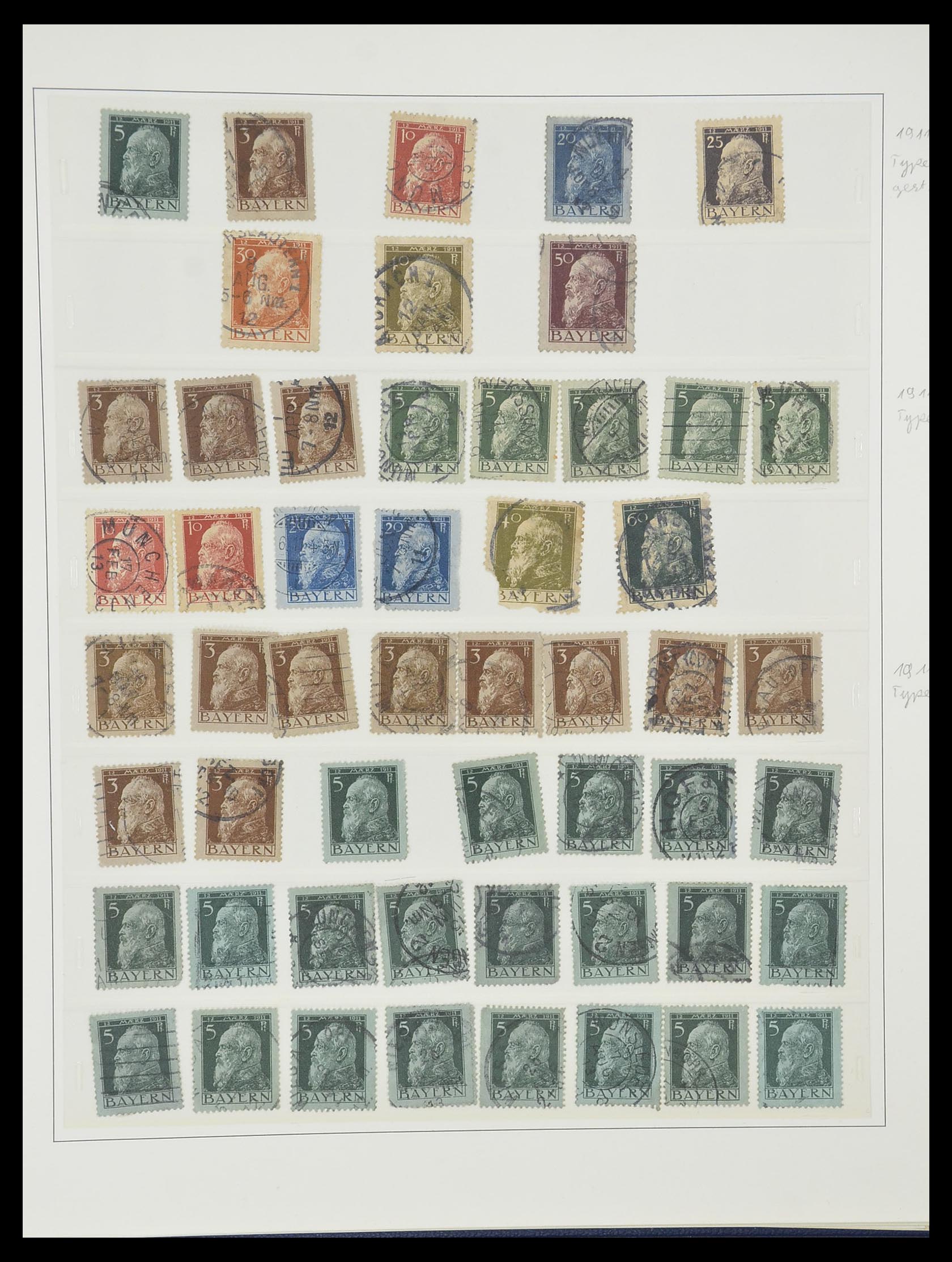 33958 011 - Stamp collection 33958 Bavaria 1849-1920.