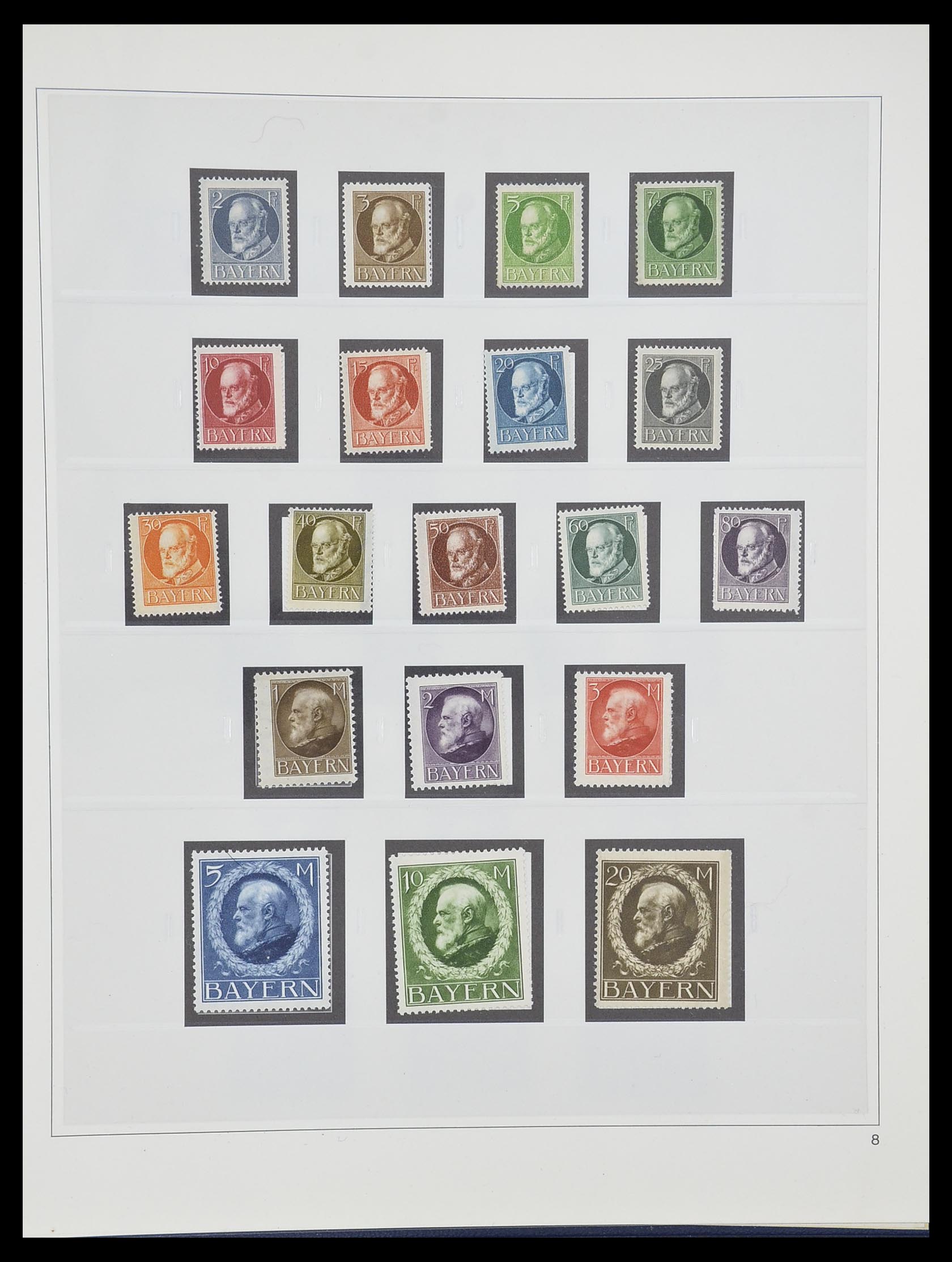 33958 014 - Stamp collection 33958 Bavaria 1849-1920.