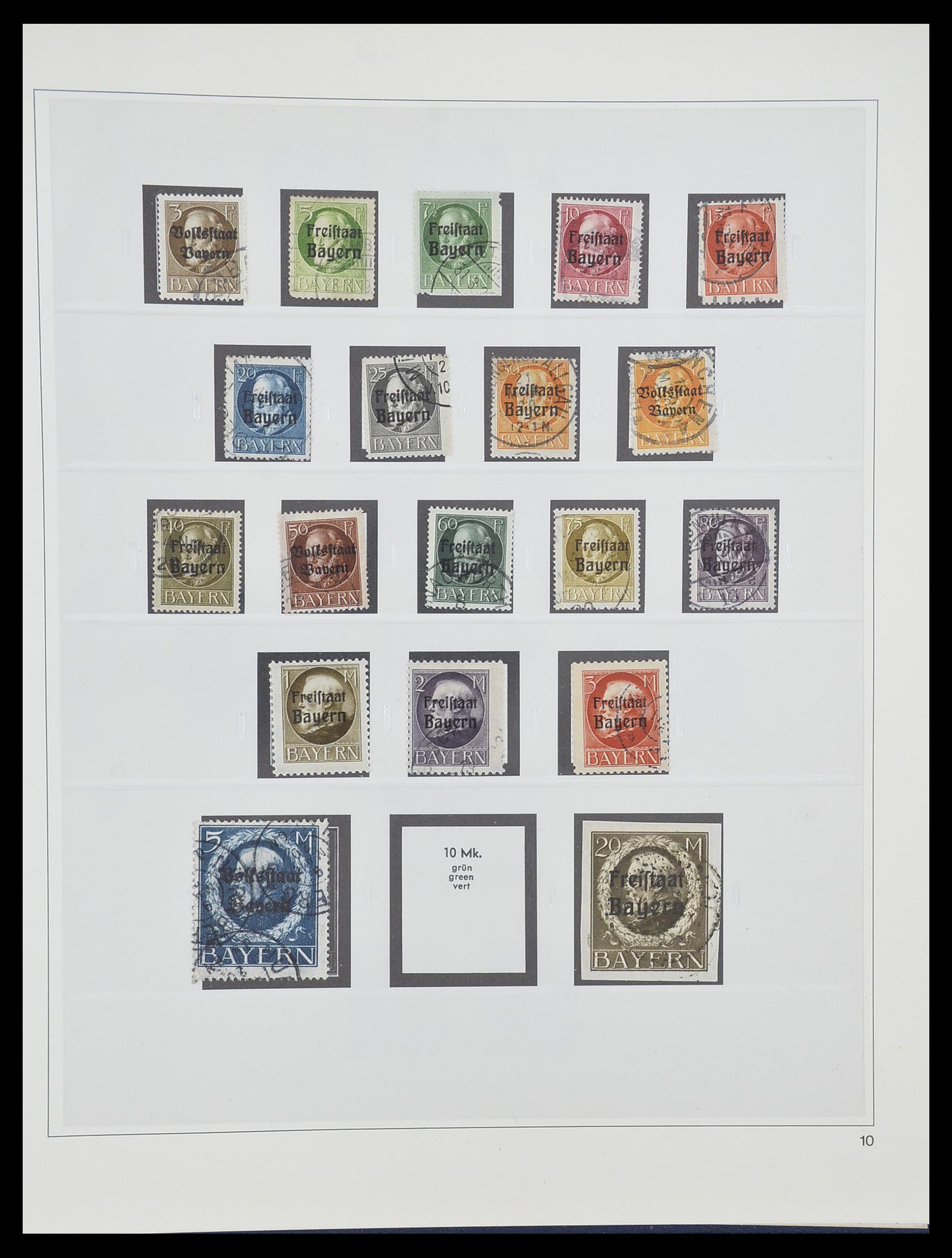 33958 017 - Stamp collection 33958 Bavaria 1849-1920.