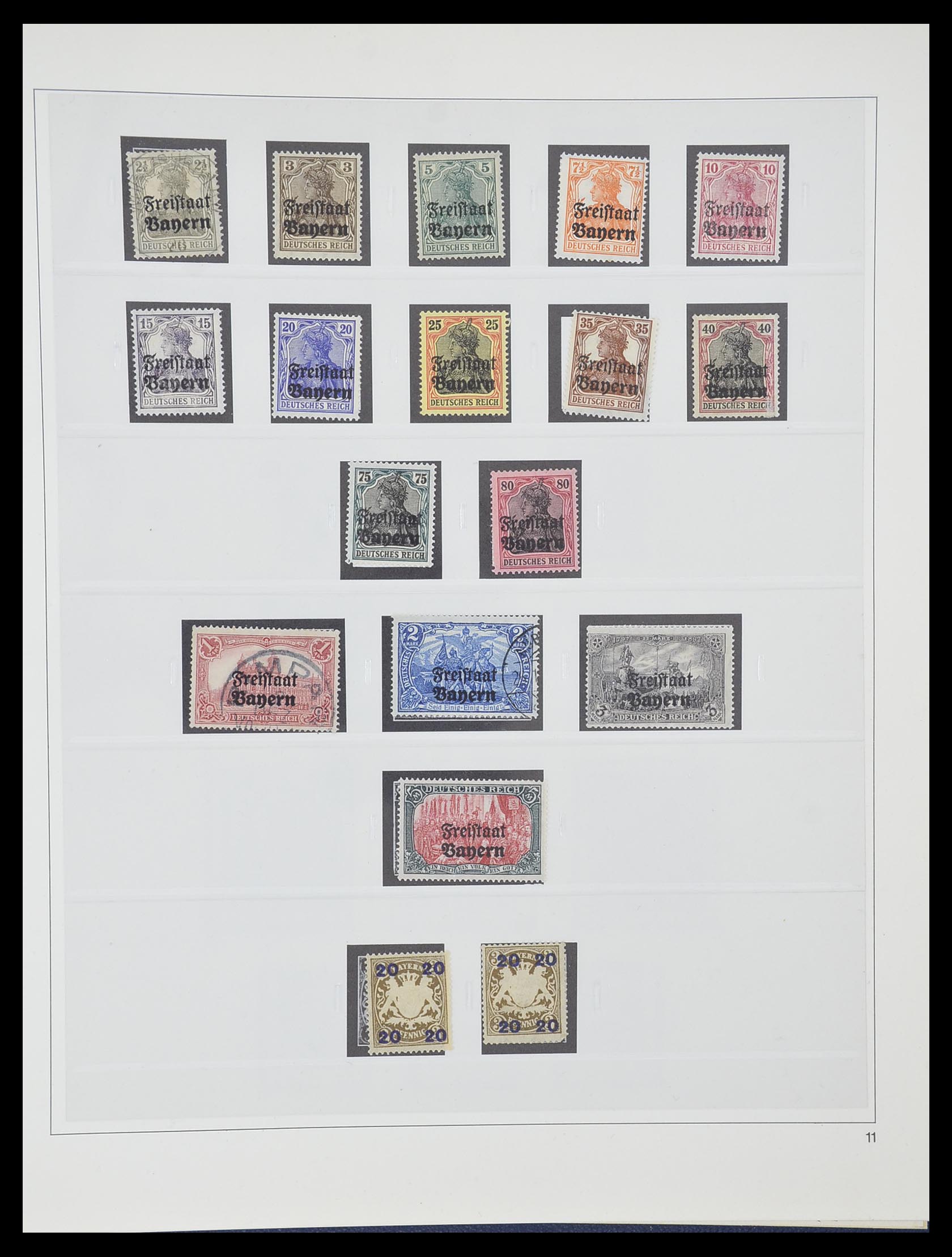 33958 018 - Stamp collection 33958 Bavaria 1849-1920.