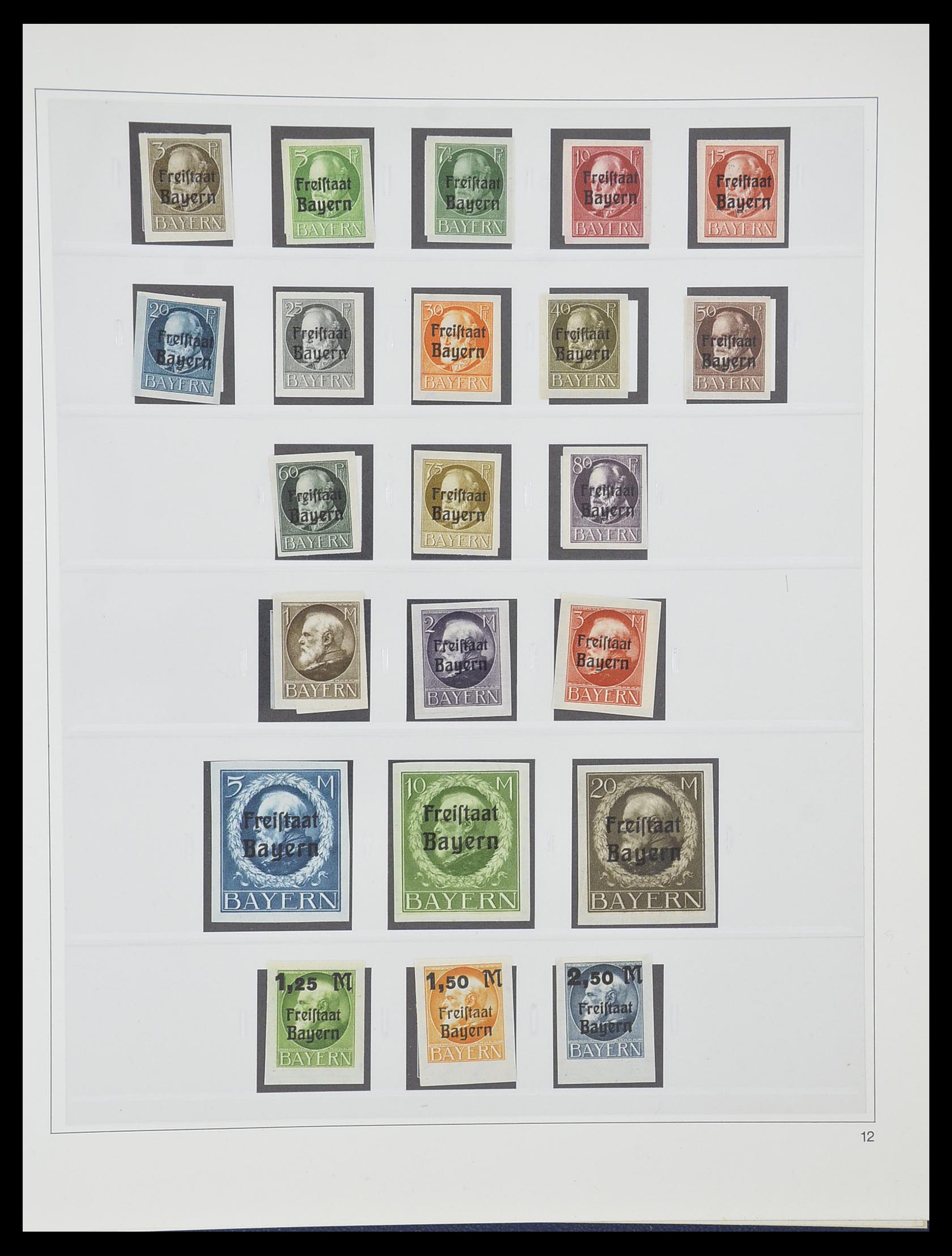 33958 019 - Stamp collection 33958 Bavaria 1849-1920.
