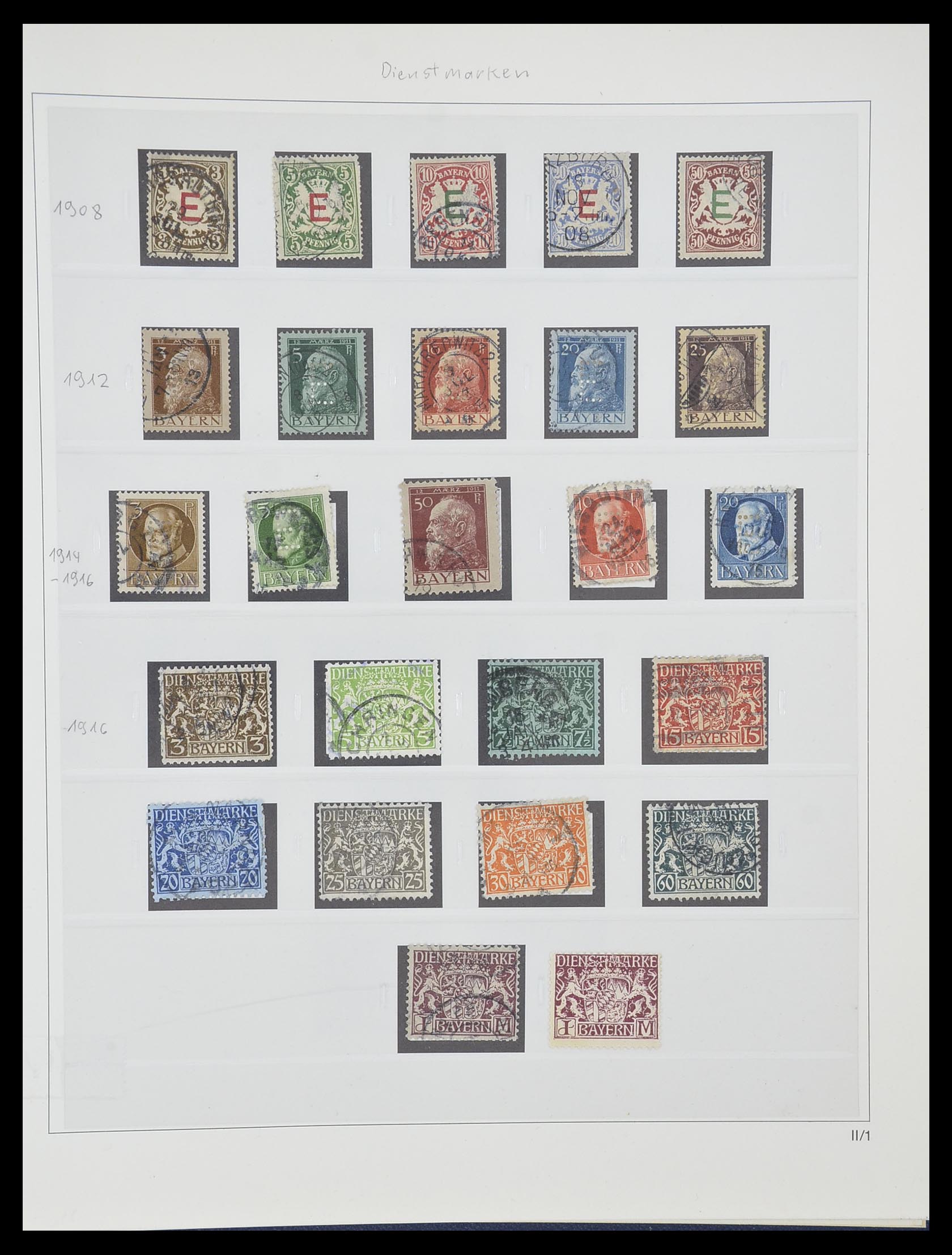 33958 023 - Stamp collection 33958 Bavaria 1849-1920.