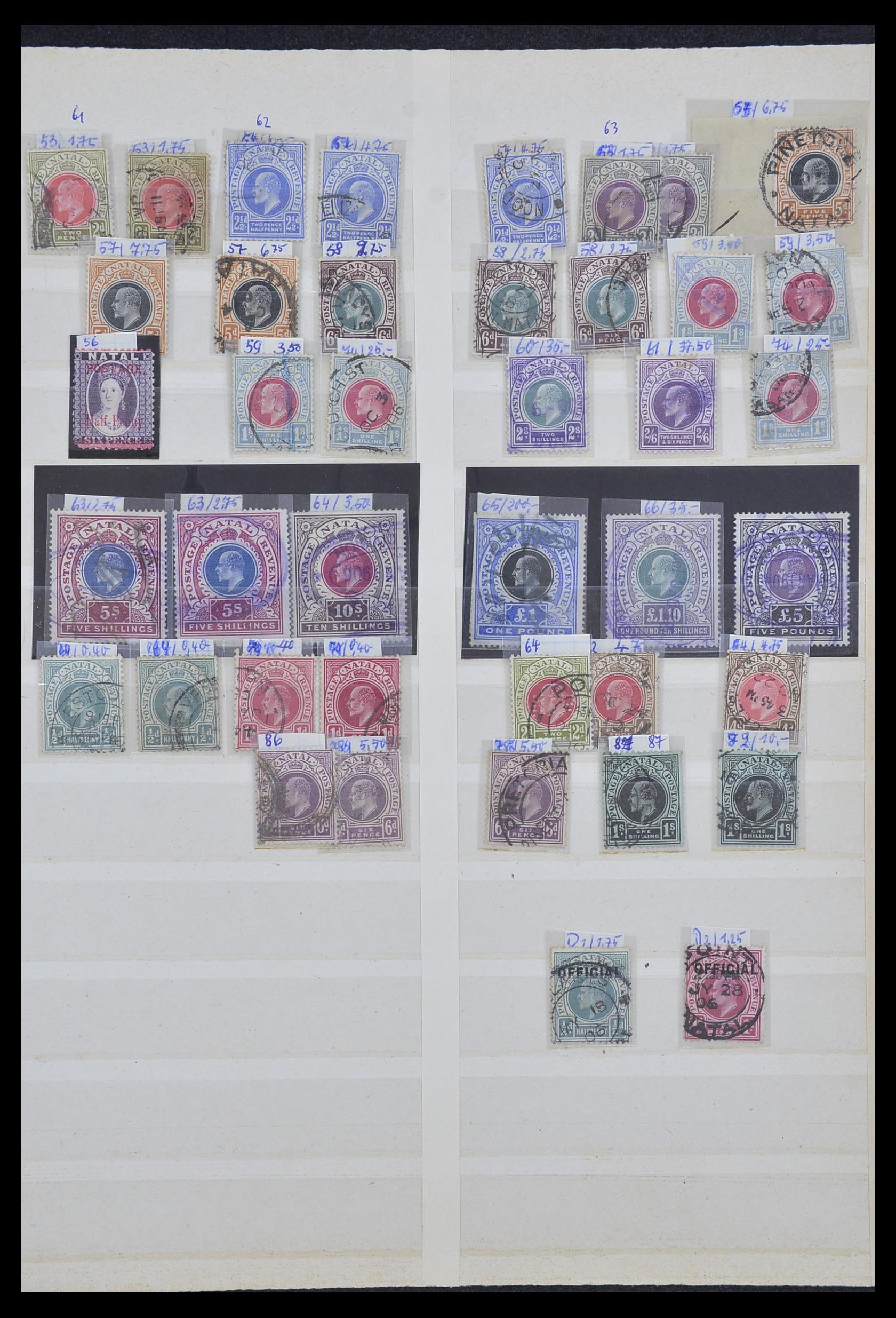 33959 002 - Postzegelverzameling 33959 Natal 1859-1908.