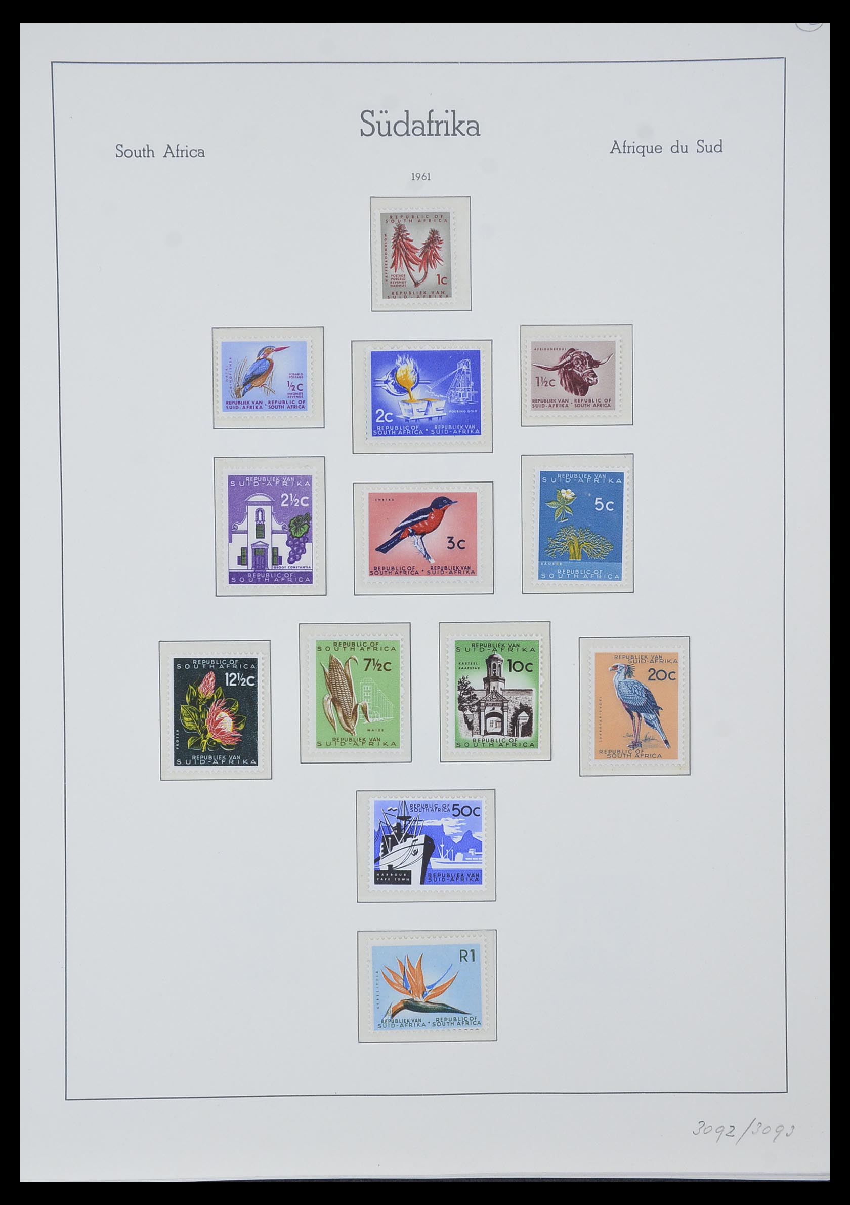 33962 002 - Postzegelverzameling 33962 Zuid Afrika 1961-1969.