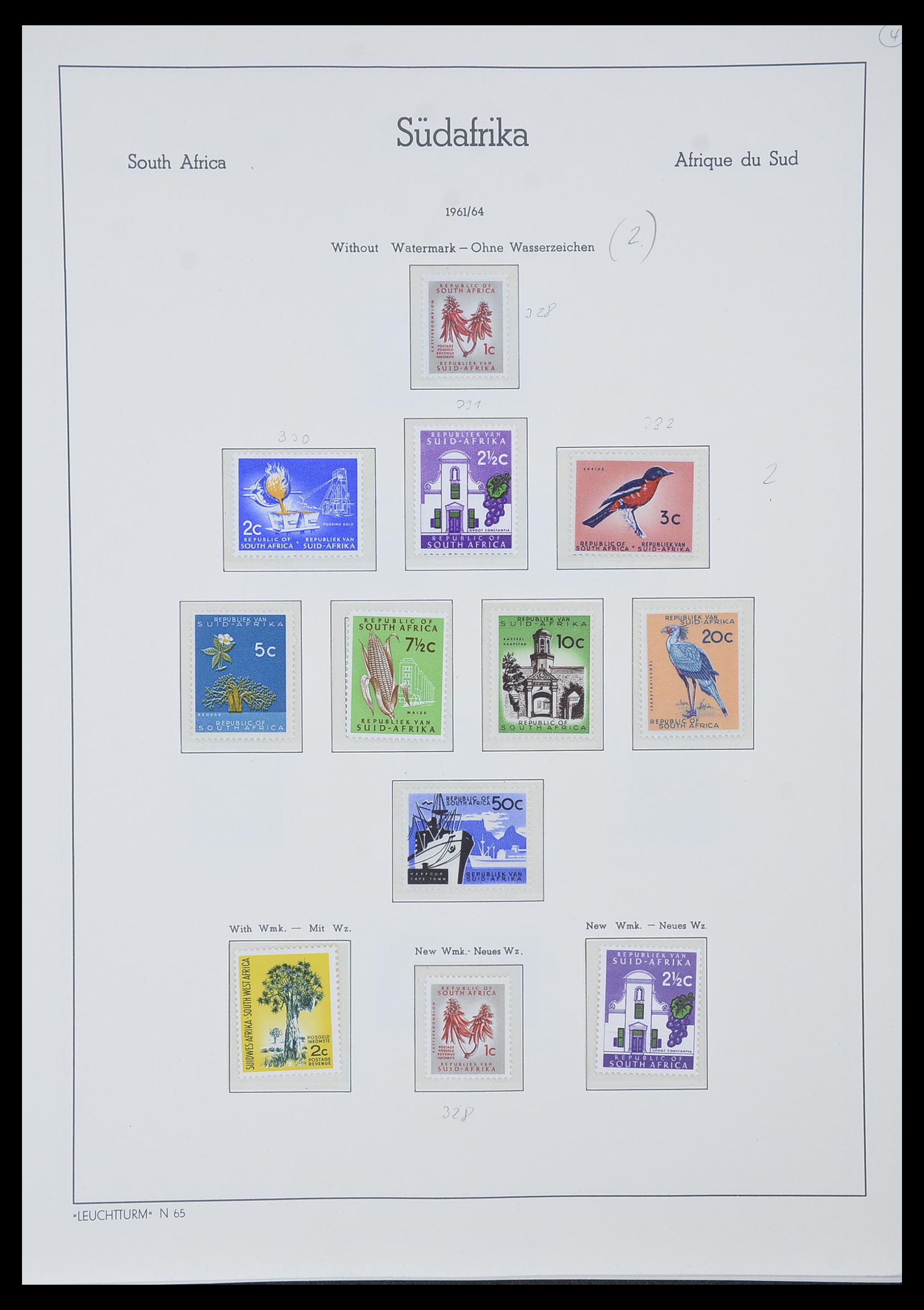 33962 003 - Postzegelverzameling 33962 Zuid Afrika 1961-1969.