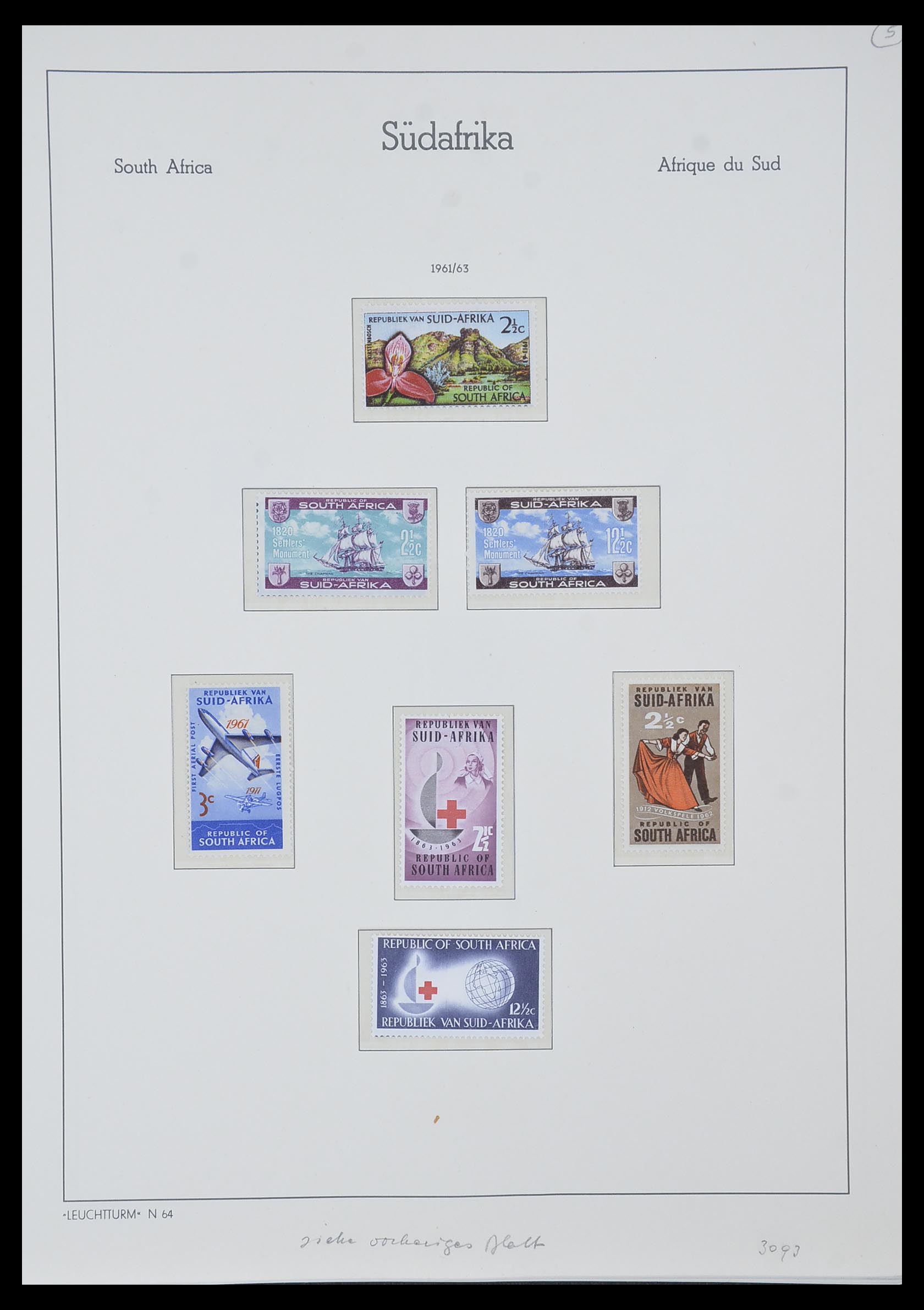 33962 004 - Postzegelverzameling 33962 Zuid Afrika 1961-1969.