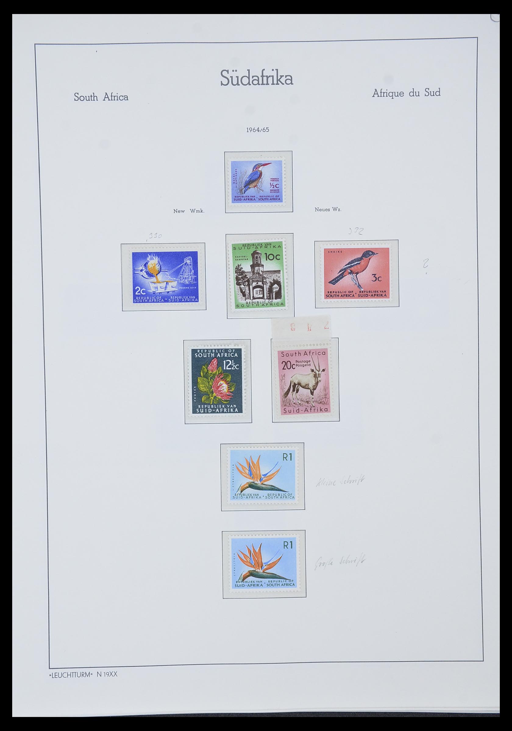 33962 007 - Postzegelverzameling 33962 Zuid Afrika 1961-1969.