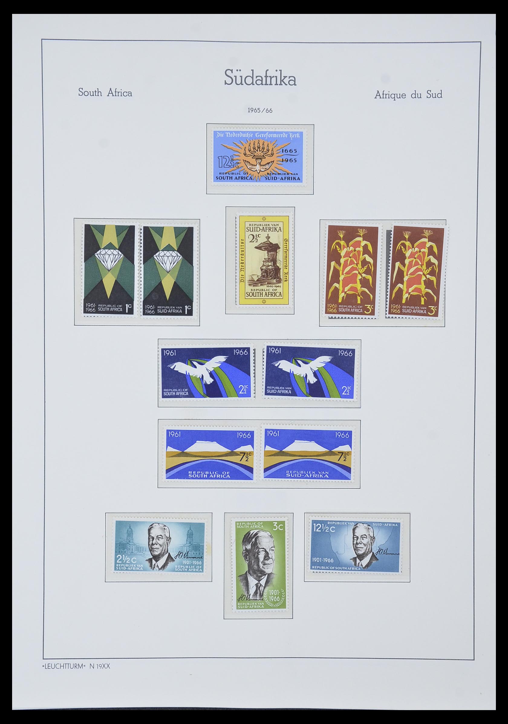 33962 008 - Postzegelverzameling 33962 Zuid Afrika 1961-1969.