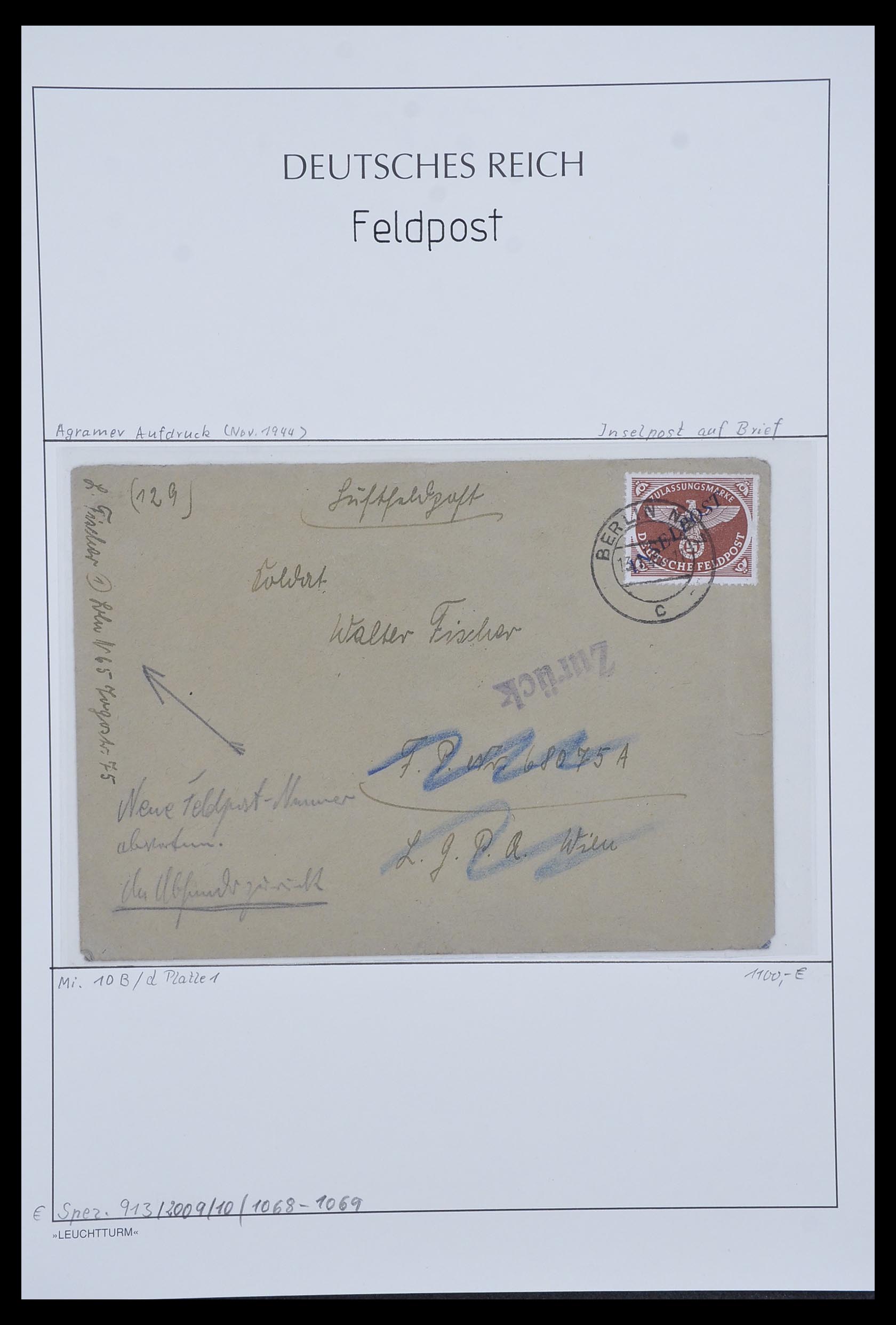 33965 002 - Postzegelverzameling 33965 Duitsland veldpost 1942-1945.