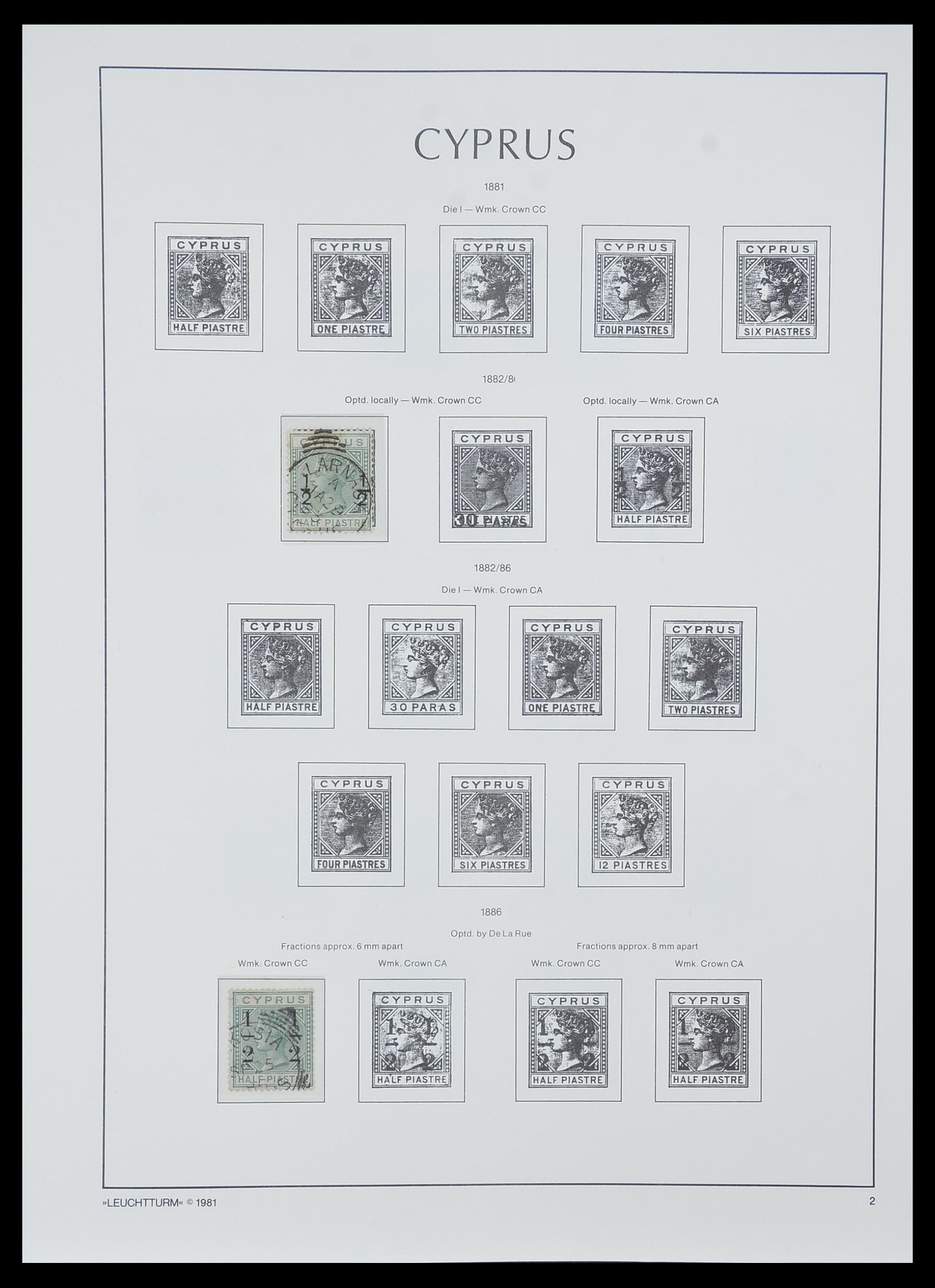 33967 004 - Postzegelverzameling 33967 Cyprus 1880-2004.
