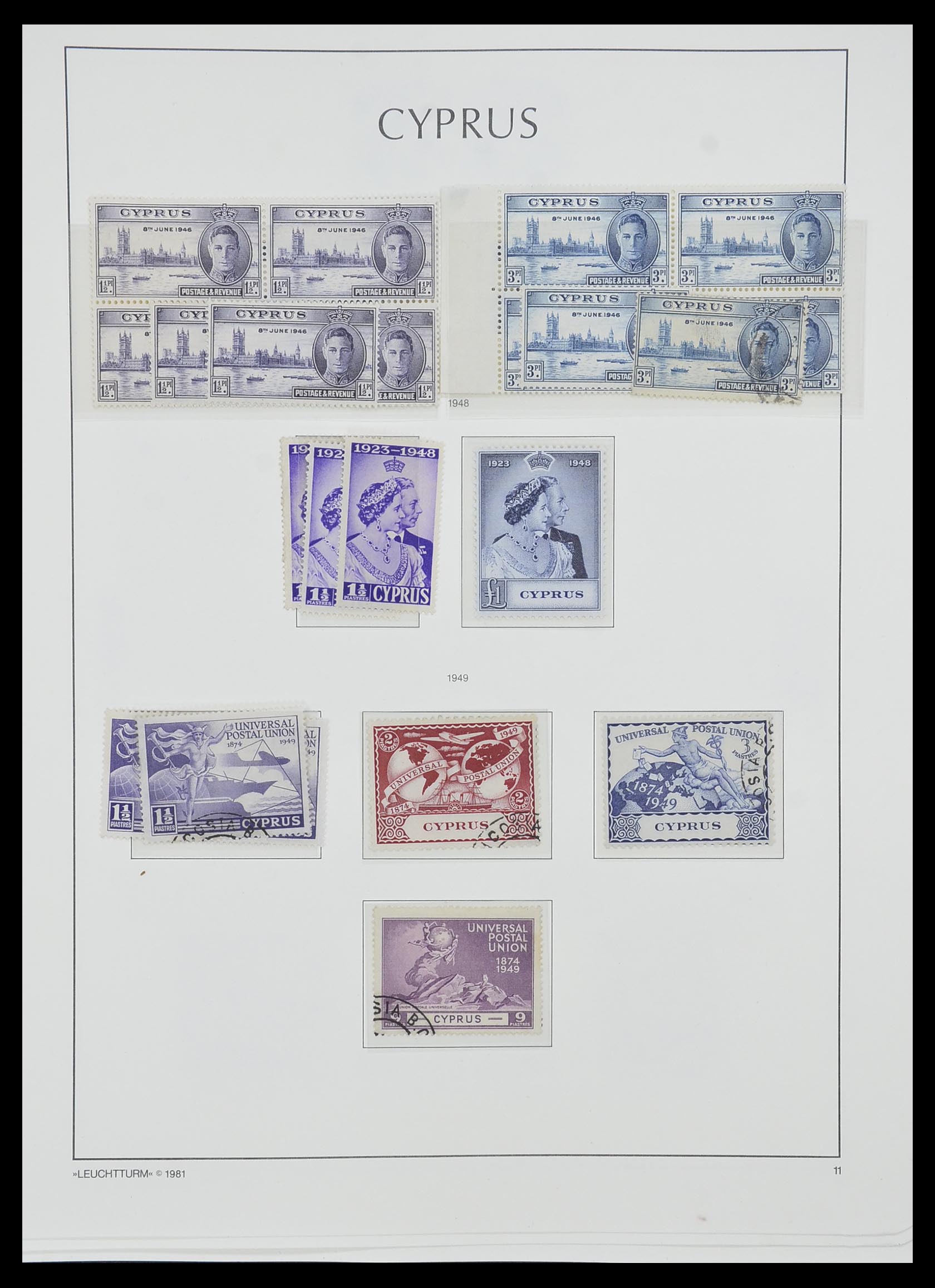 33967 014 - Postzegelverzameling 33967 Cyprus 1880-2004.