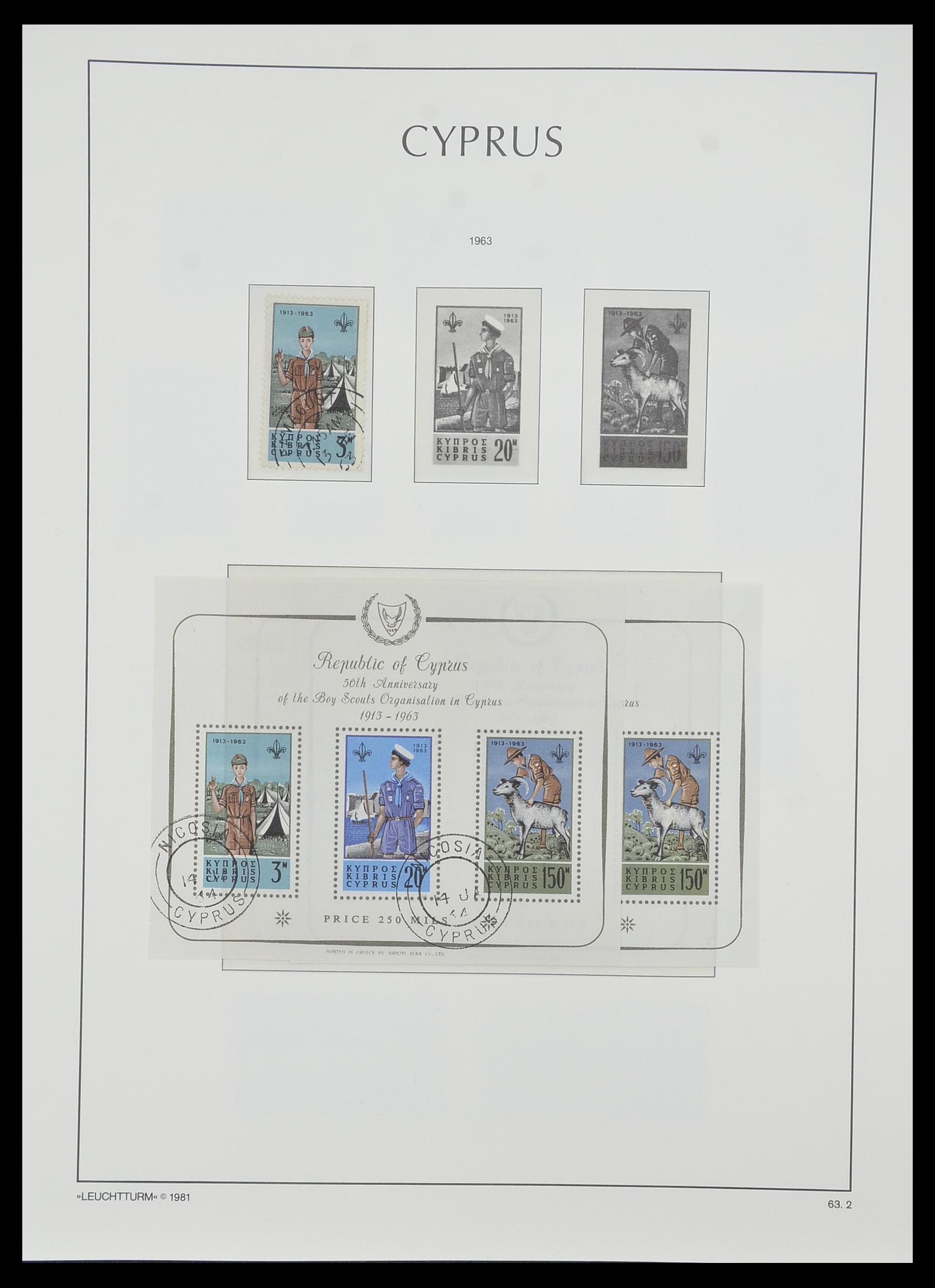 33967 022 - Postzegelverzameling 33967 Cyprus 1880-2004.
