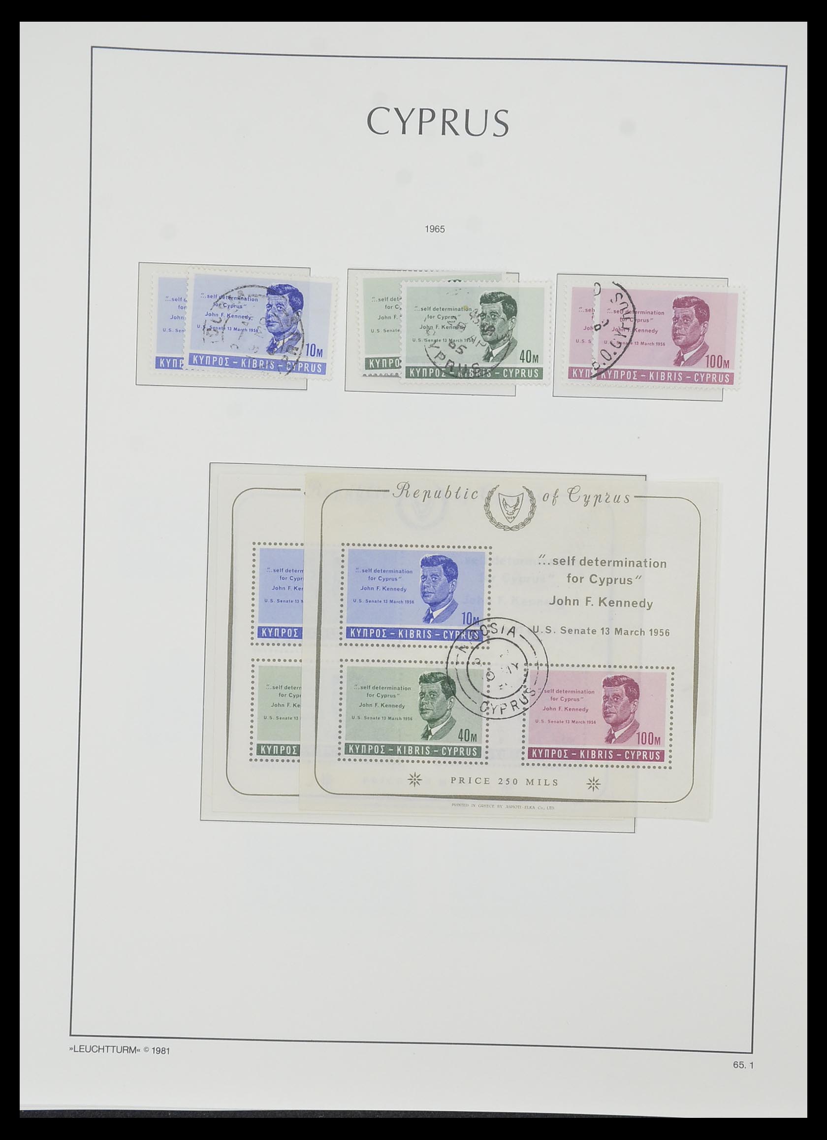 33967 025 - Postzegelverzameling 33967 Cyprus 1880-2004.