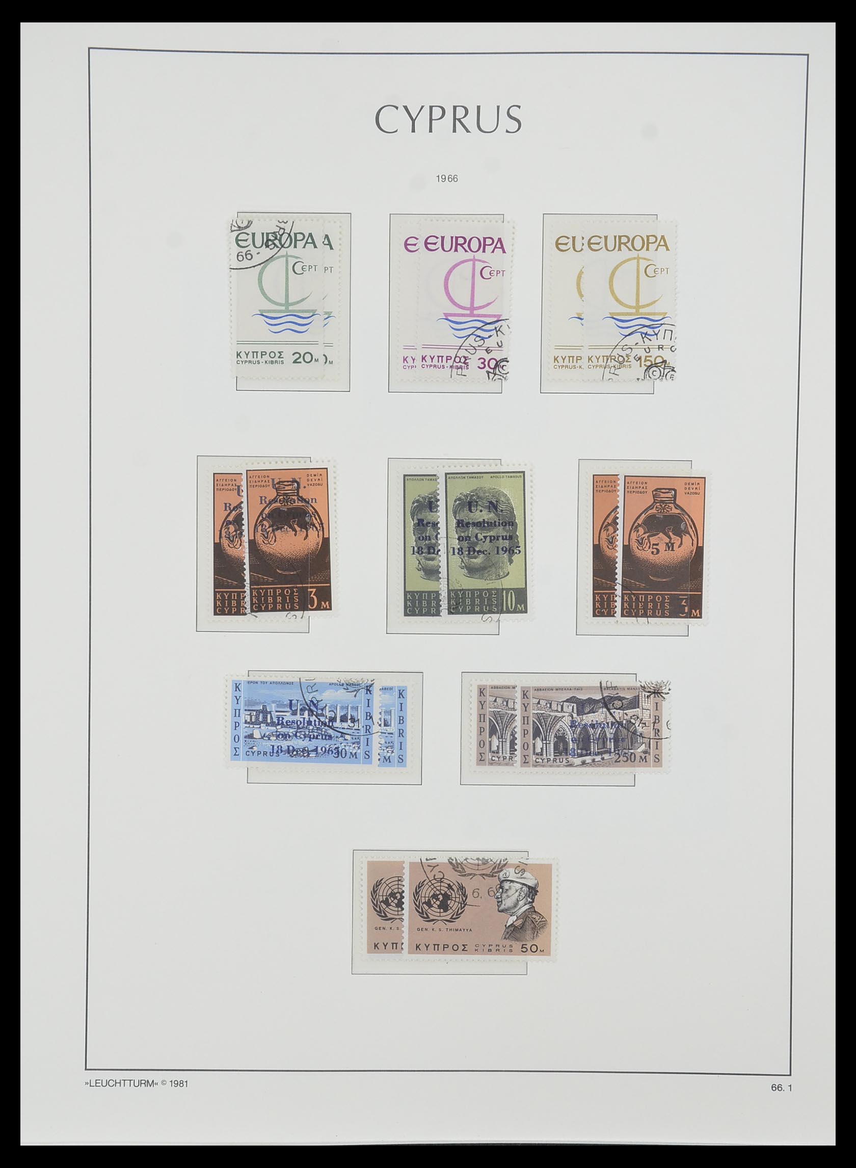 33967 027 - Postzegelverzameling 33967 Cyprus 1880-2004.