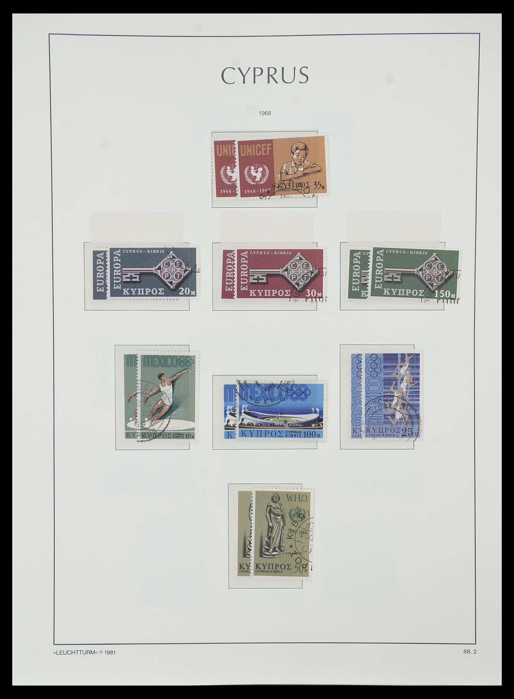 33967 034 - Postzegelverzameling 33967 Cyprus 1880-2004.