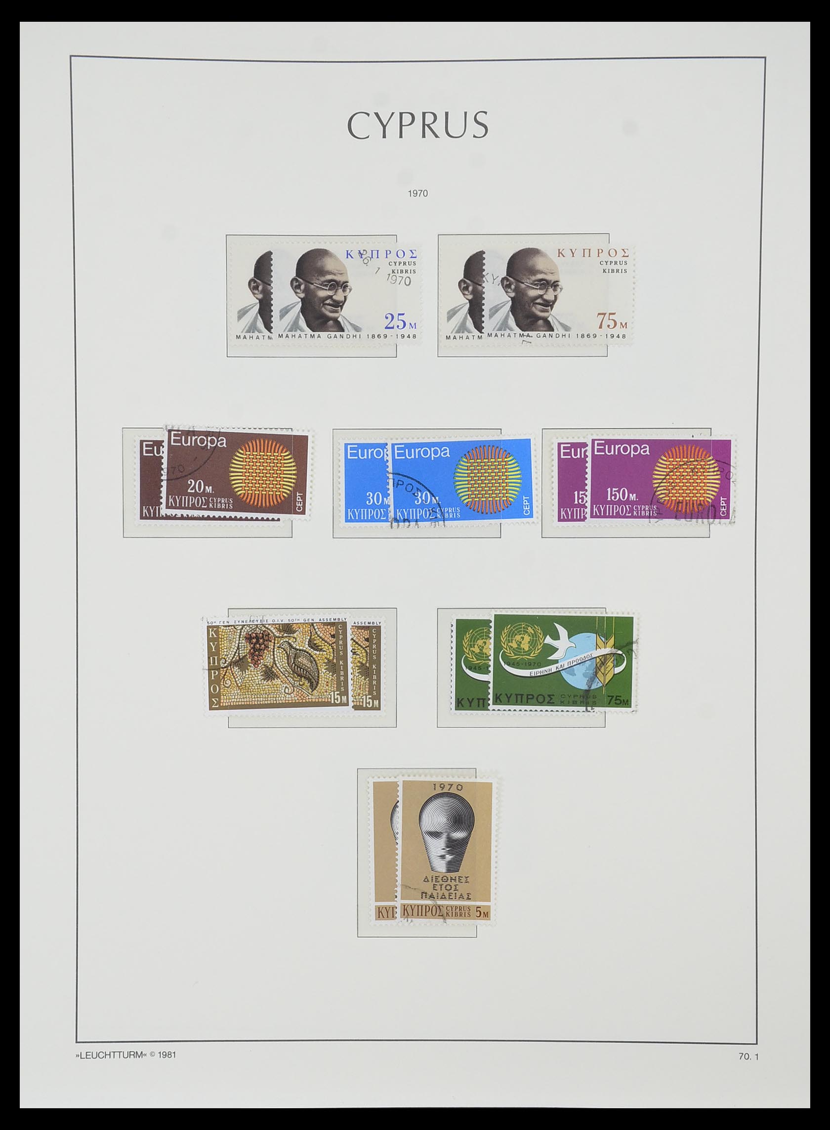 33967 037 - Postzegelverzameling 33967 Cyprus 1880-2004.