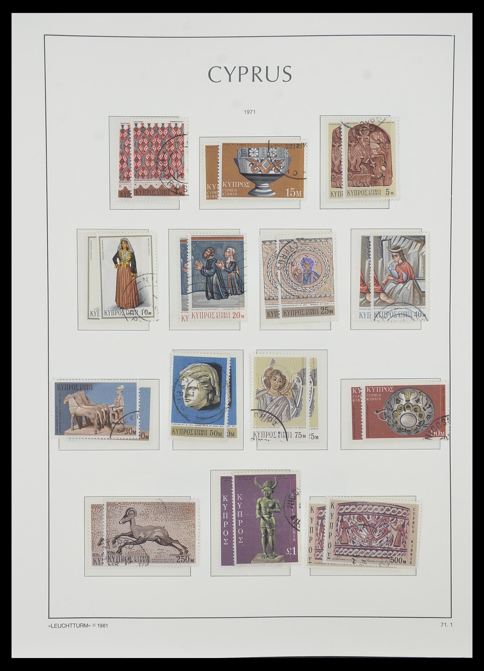 33967 039 - Postzegelverzameling 33967 Cyprus 1880-2004.