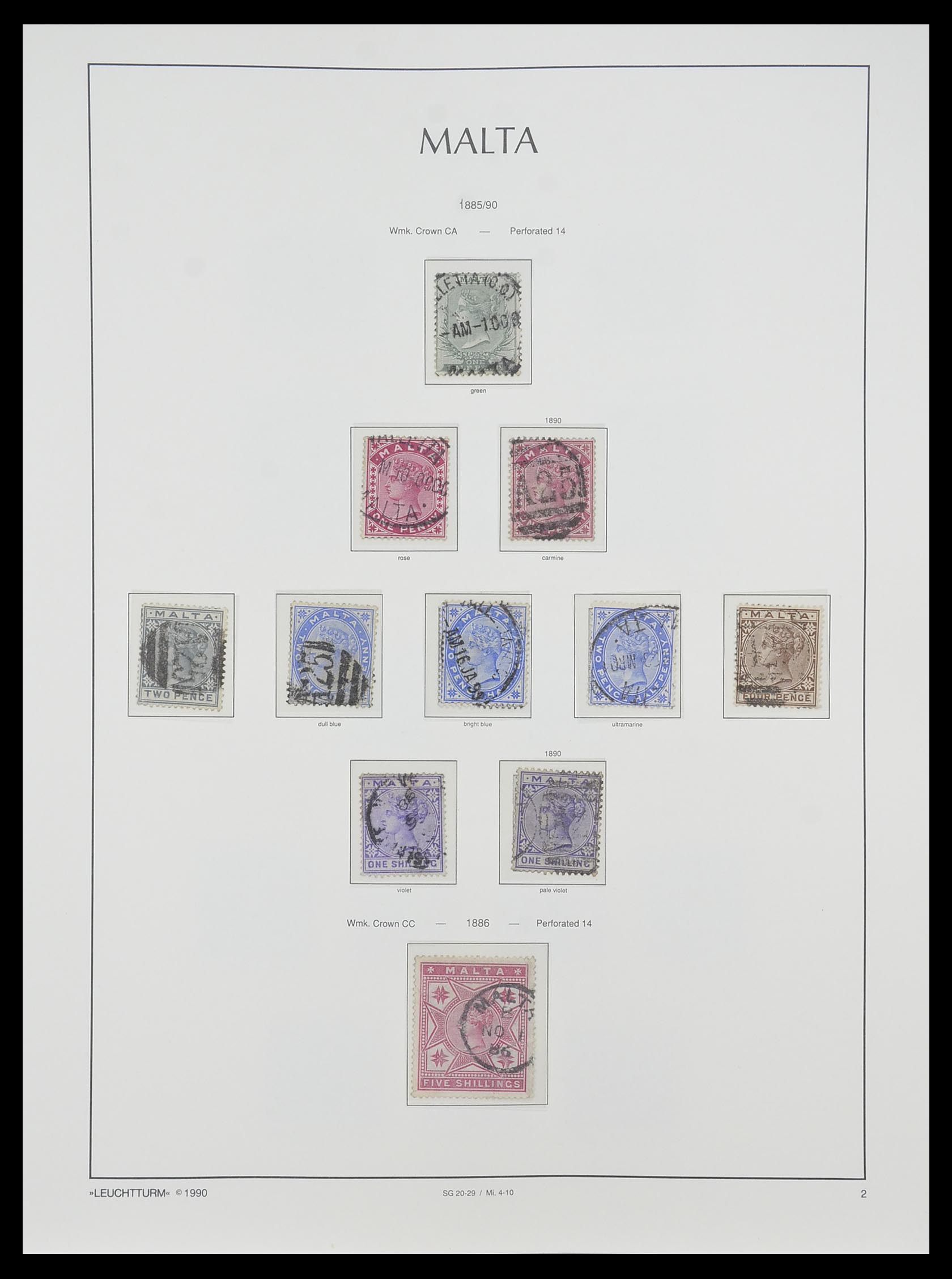 33968 002 - Postzegelverzameling 33968 Malta 1861-2001.