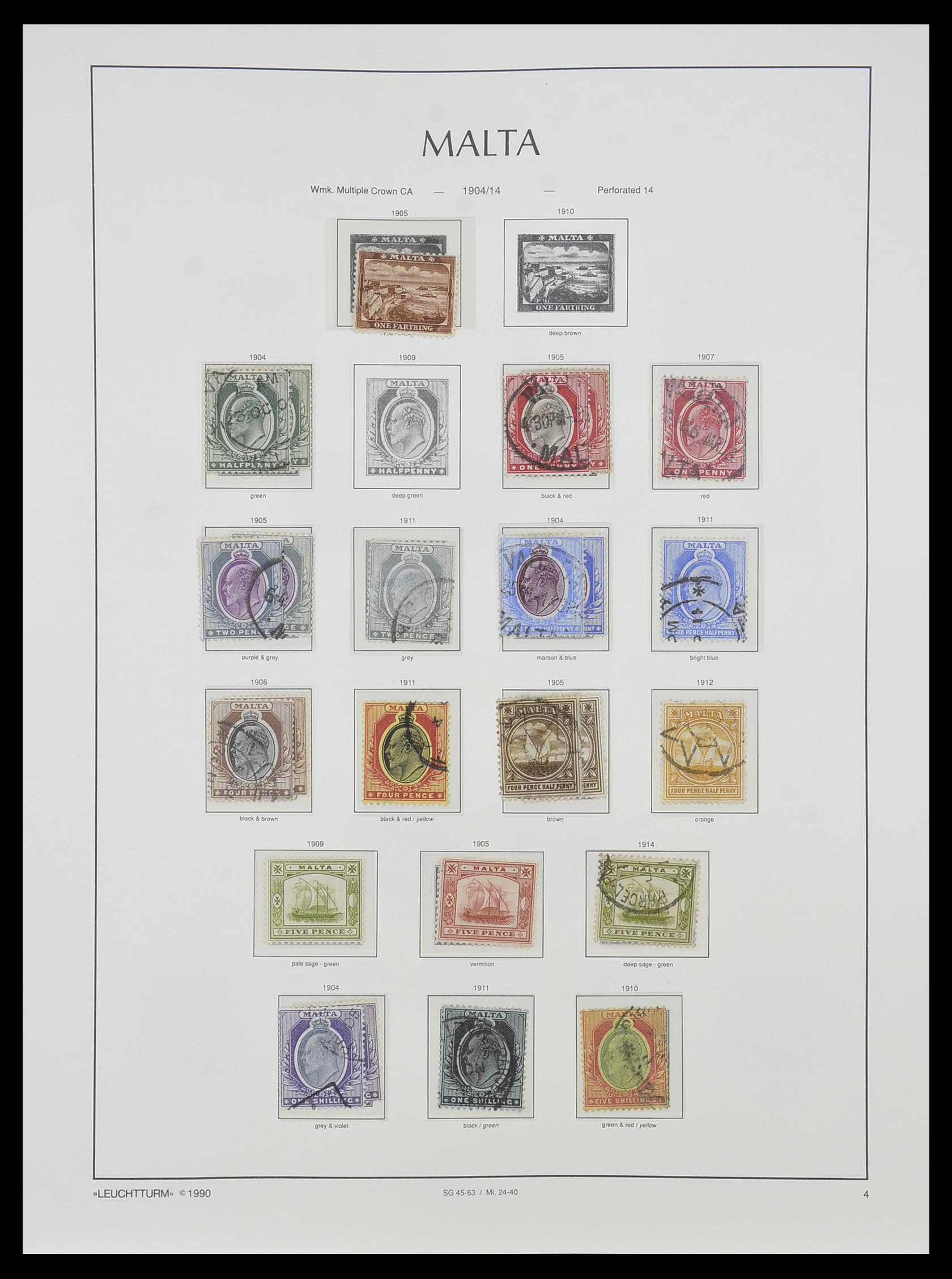 33968 004 - Postzegelverzameling 33968 Malta 1861-2001.