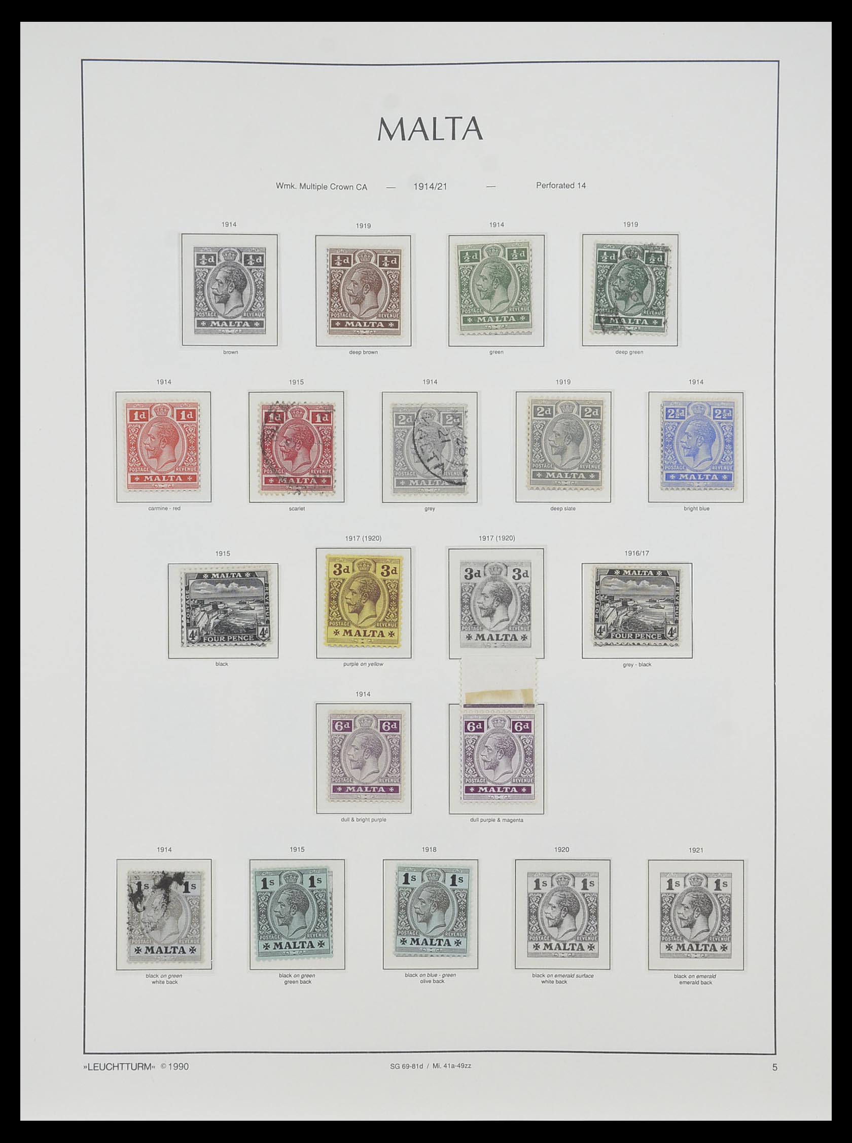 33968 005 - Stamp collection 33968 Malta 1861-2001.