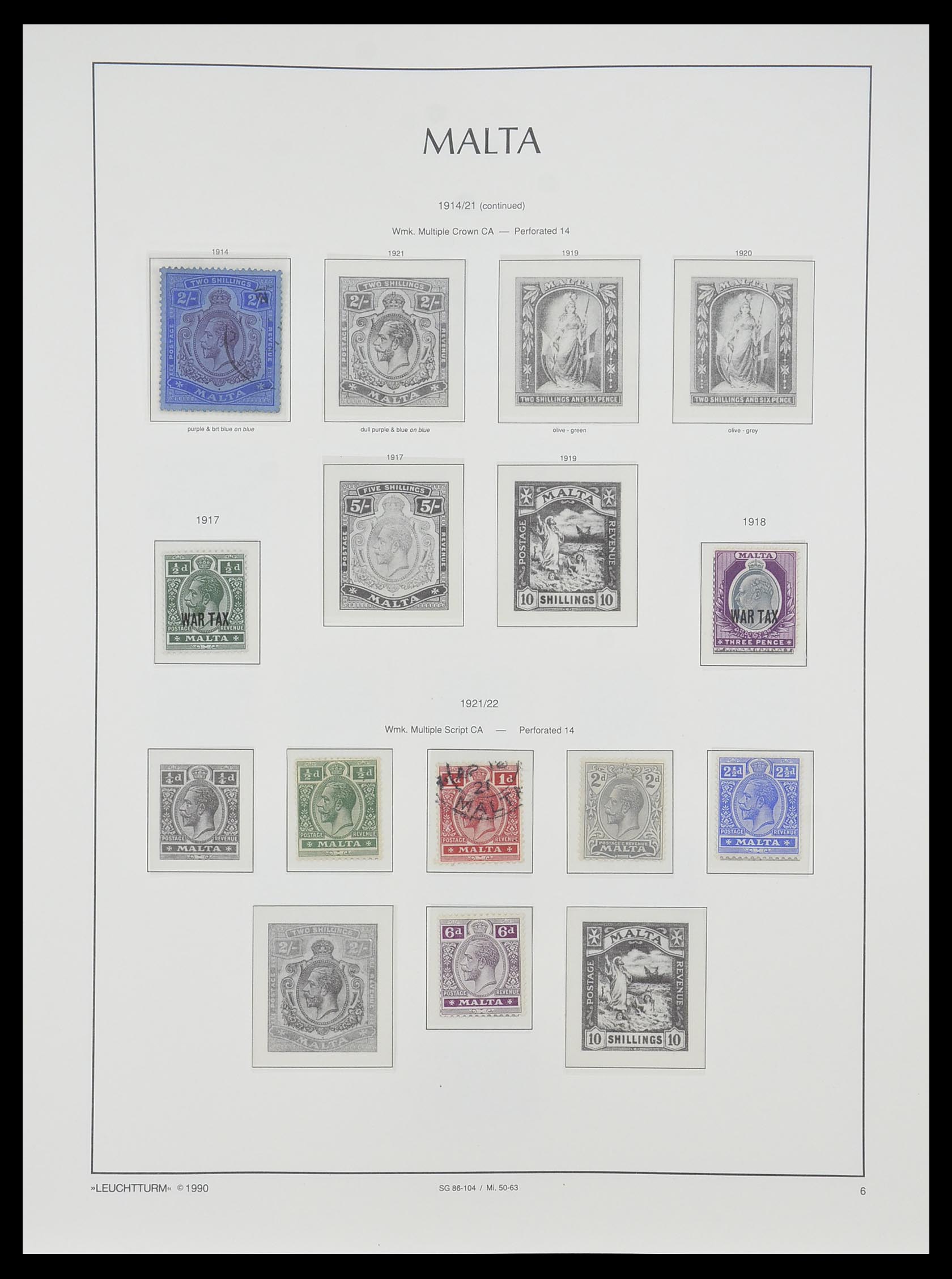 33968 006 - Stamp collection 33968 Malta 1861-2001.