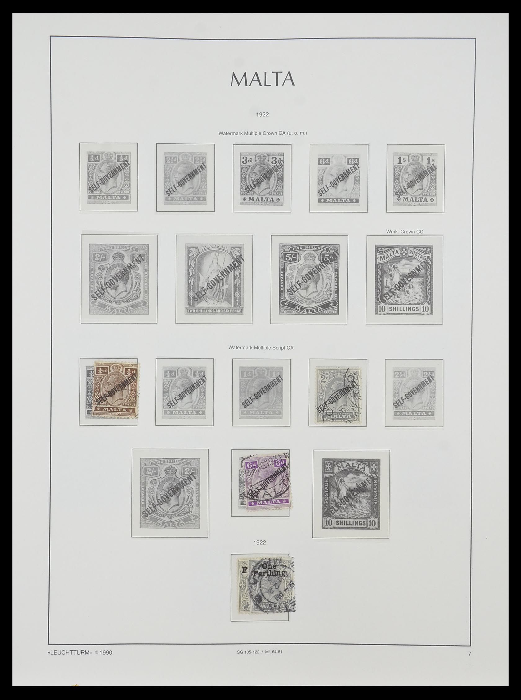 33968 007 - Postzegelverzameling 33968 Malta 1861-2001.