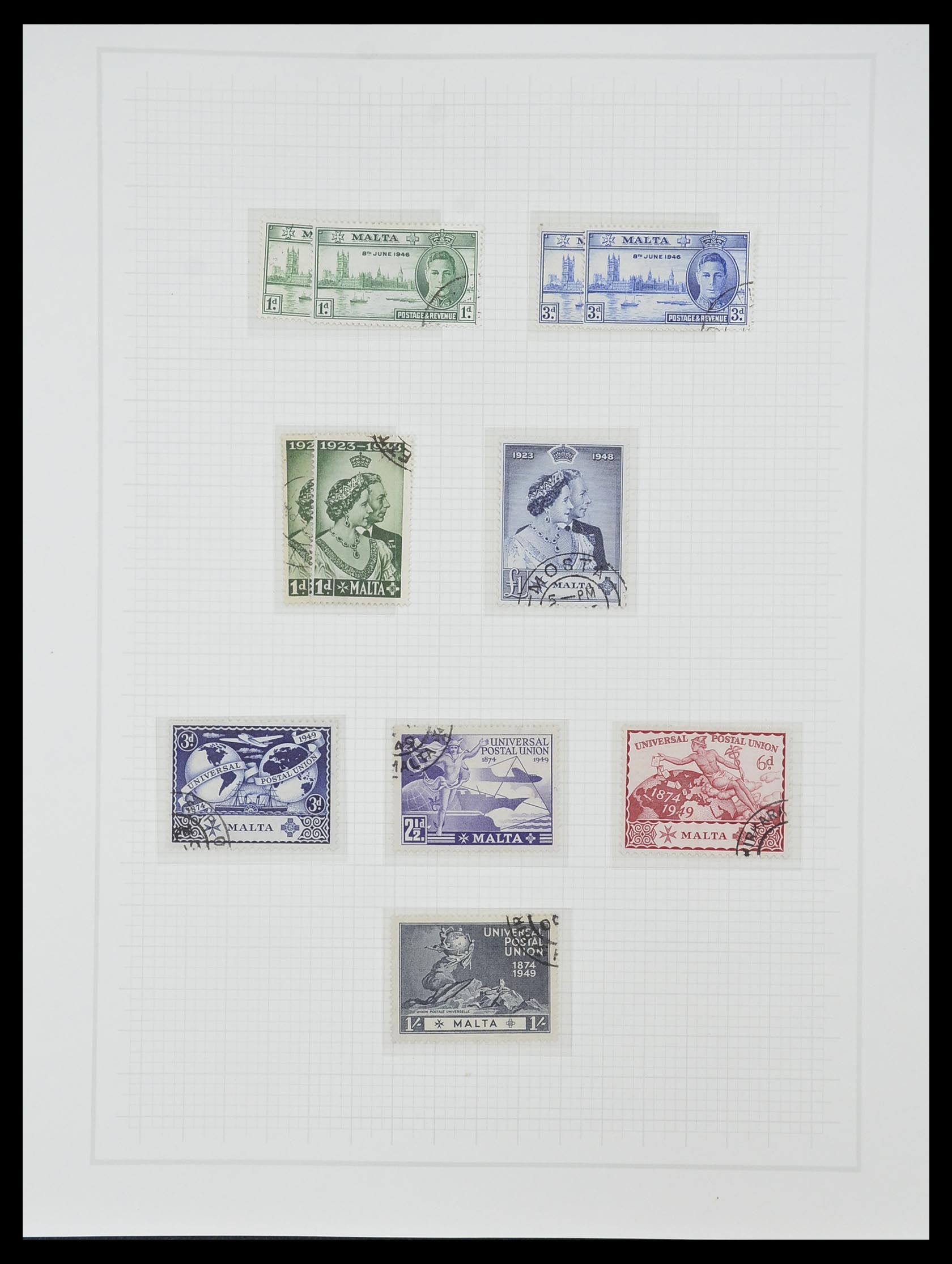 33968 022 - Postzegelverzameling 33968 Malta 1861-2001.