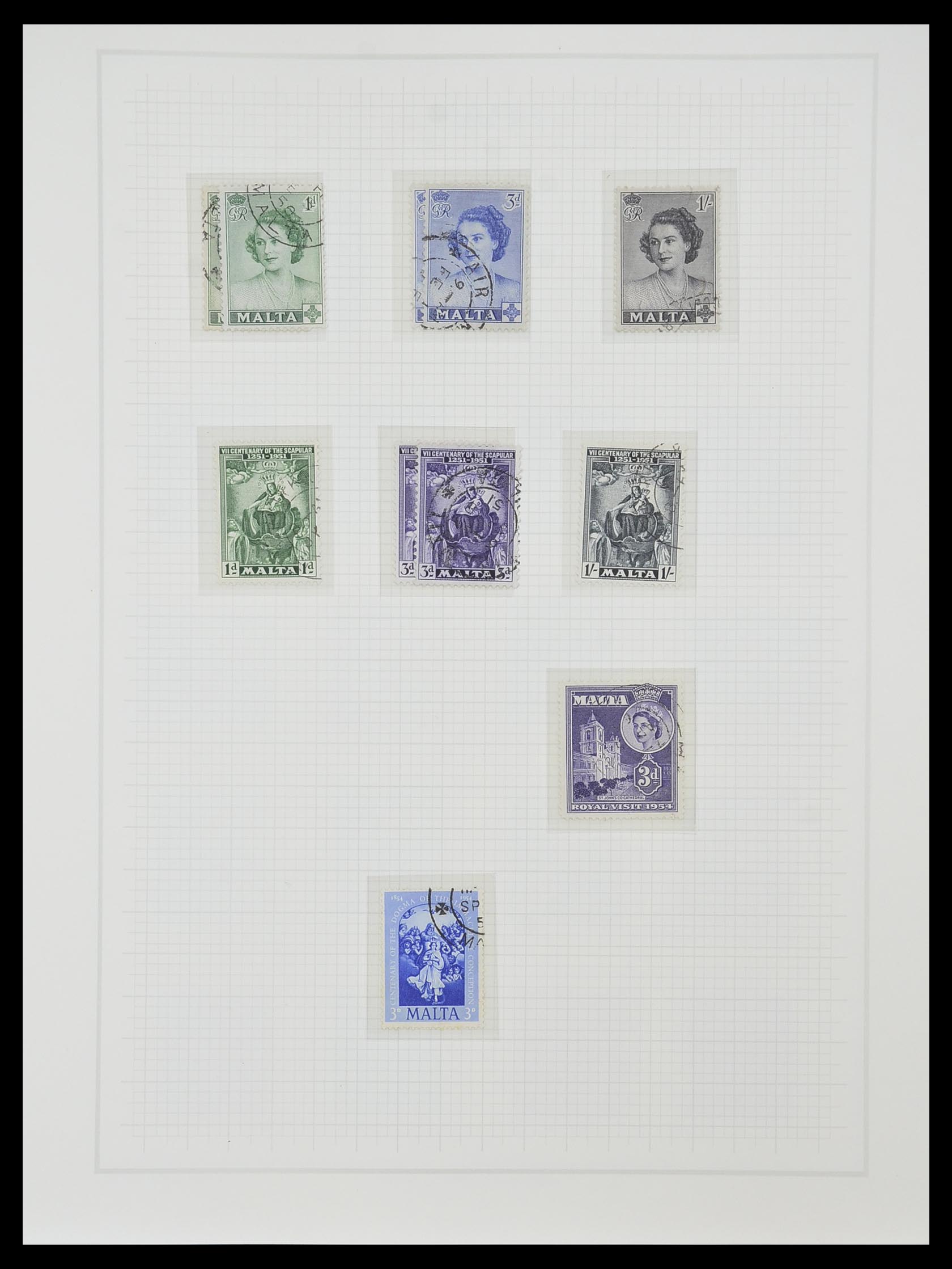 33968 024 - Postzegelverzameling 33968 Malta 1861-2001.