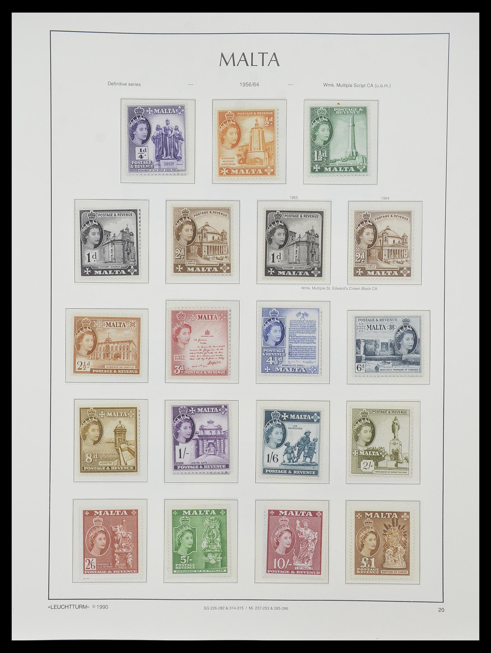 33968 025 - Postzegelverzameling 33968 Malta 1861-2001.